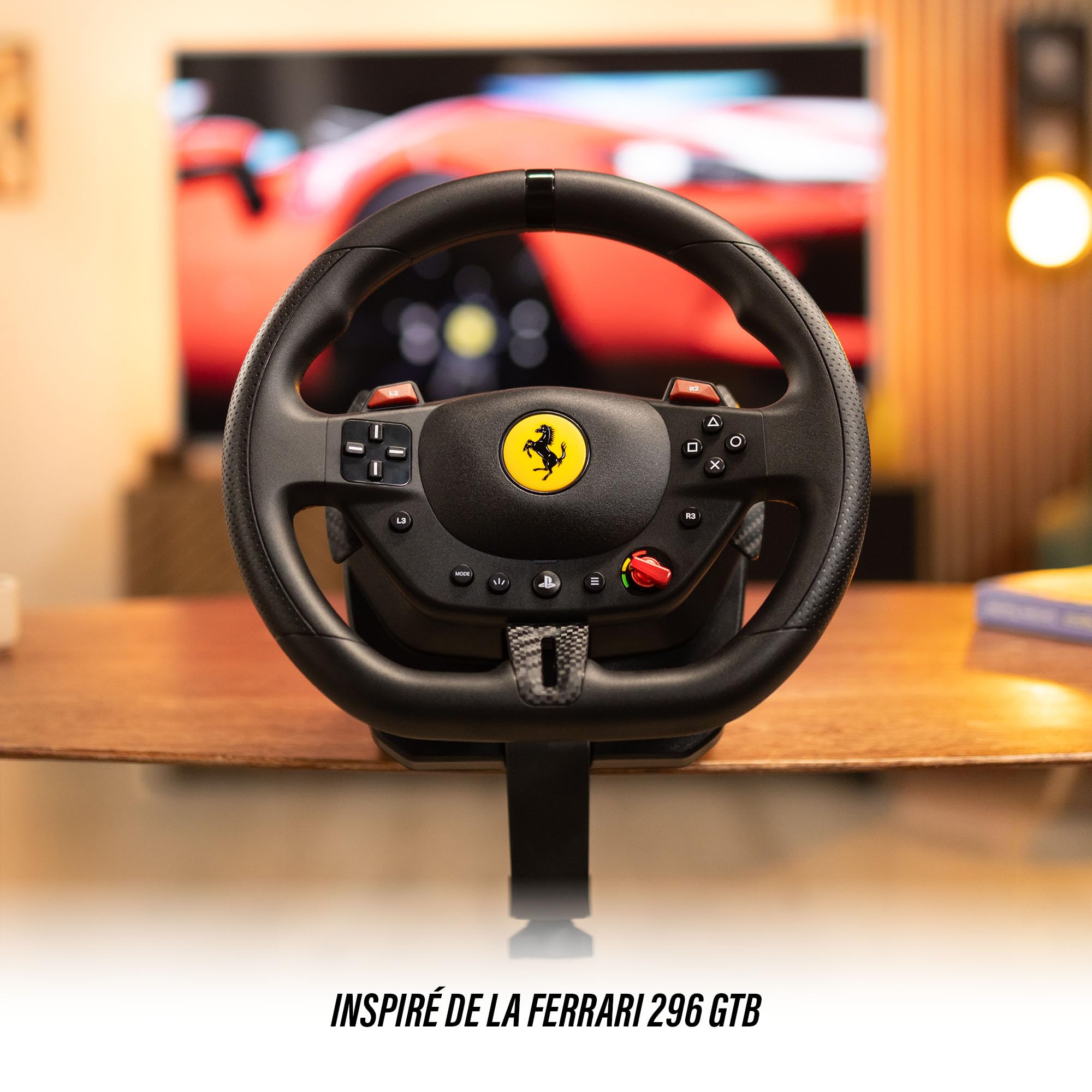Thrustmaster T98 Ferrari 296 GTB volant + pédalier PS5 PC