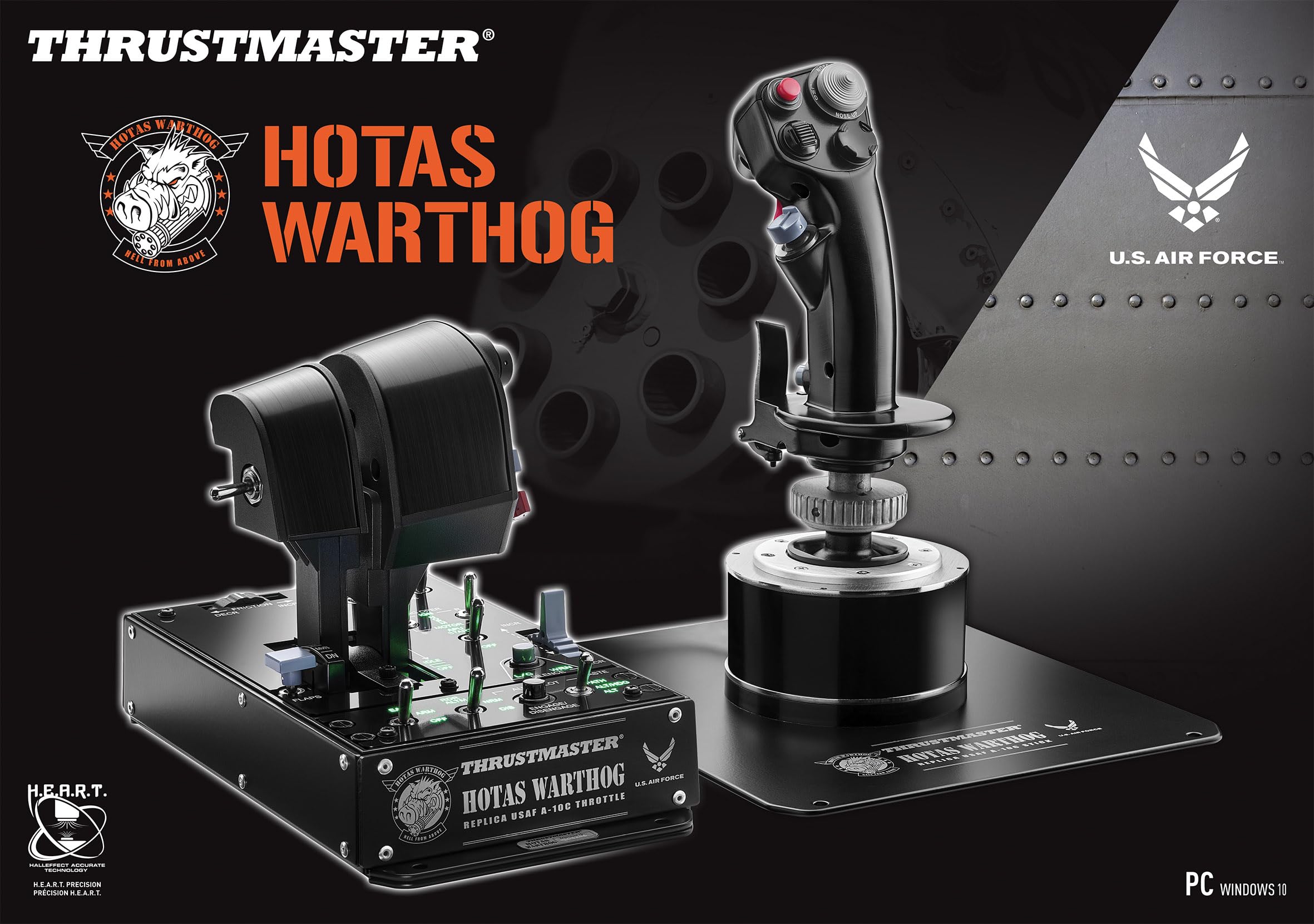 Thrustmaster HOTAS Warthog Joystick Gaz Dual Throttle