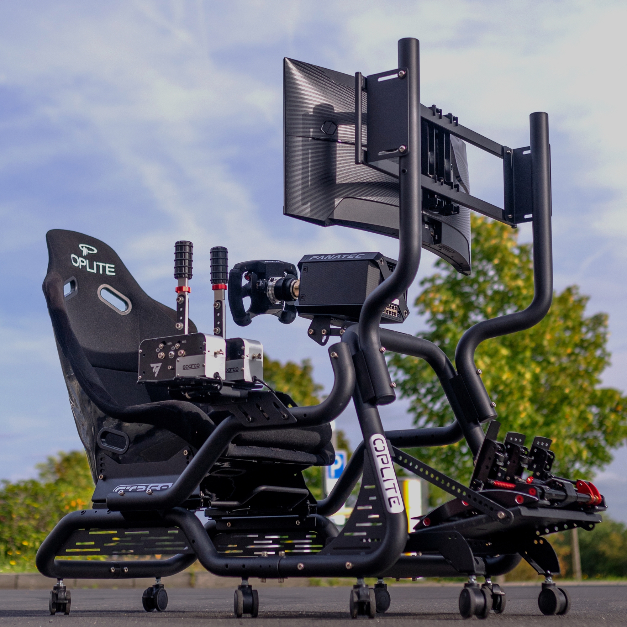 Oplite GTR S8 Infinity cockpit simracing baquet fibre