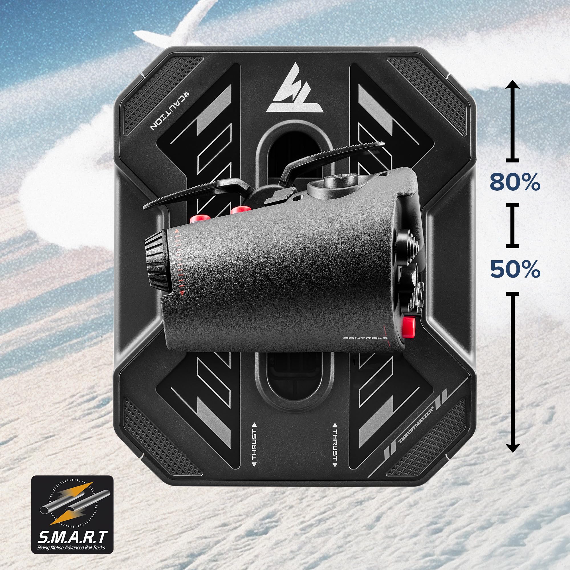 Thrustmaster Sol-R6 Manette Gaz PC Rails S.M.A.R.T Palonnier 80mm