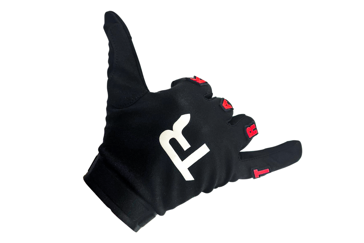 Trak Racer gants sim racing noirs Blacked Out