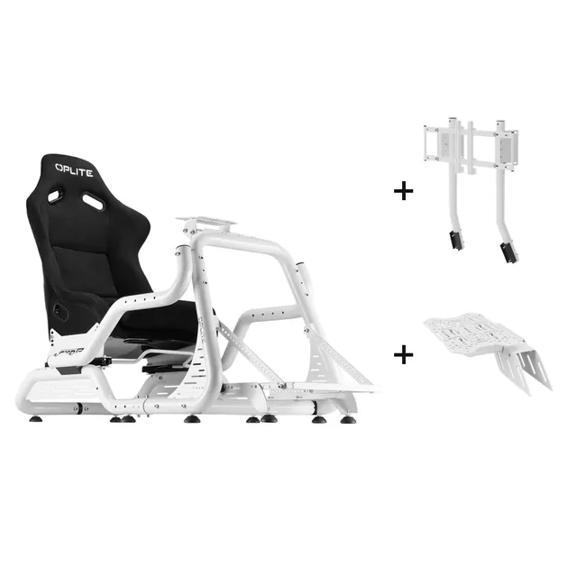OPLITE GTR S8 Infinity Bundle Cockpit Blanc Baquet Fibre