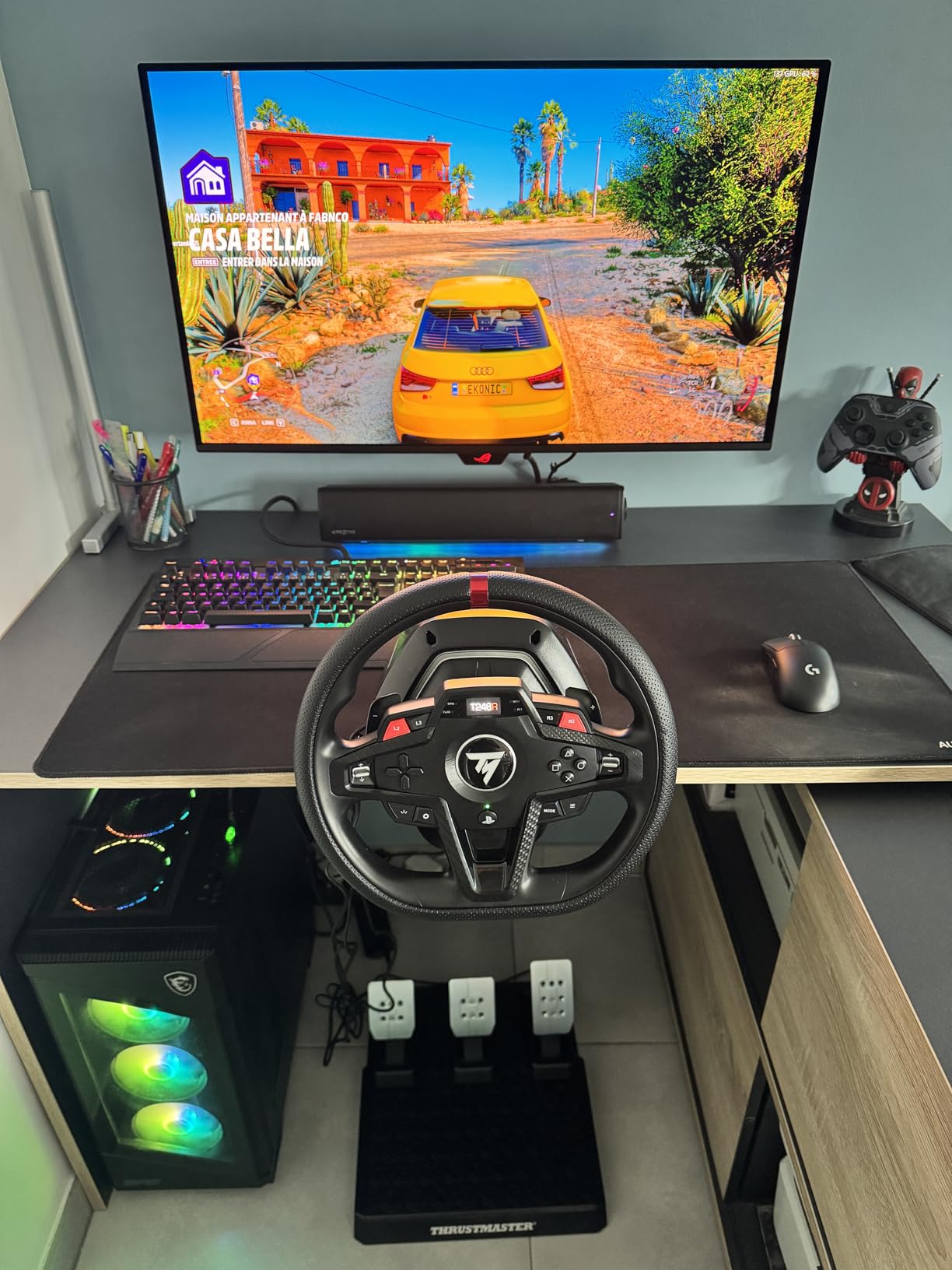 Thrustmaster T248R volant + pédalier T3PM 3,1 Nm PS5 PC