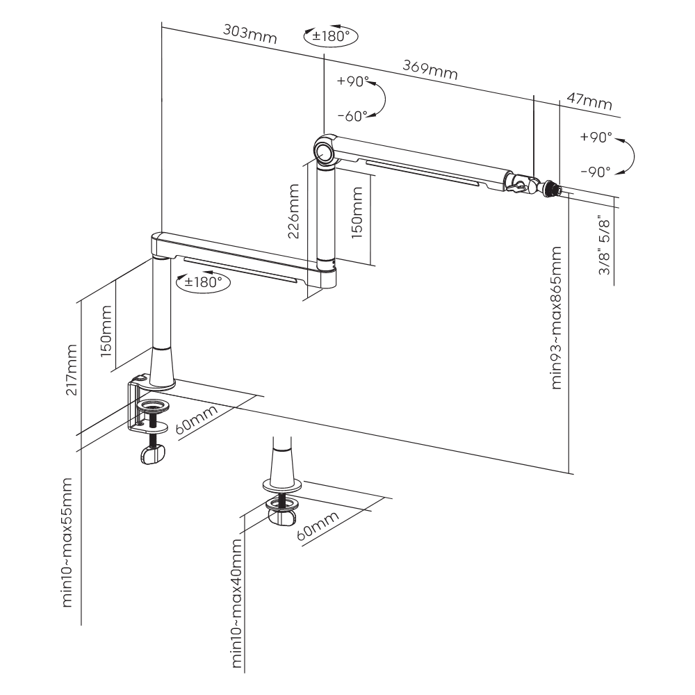 OPLITE OP-PMA bras micro premium aluminium 360°