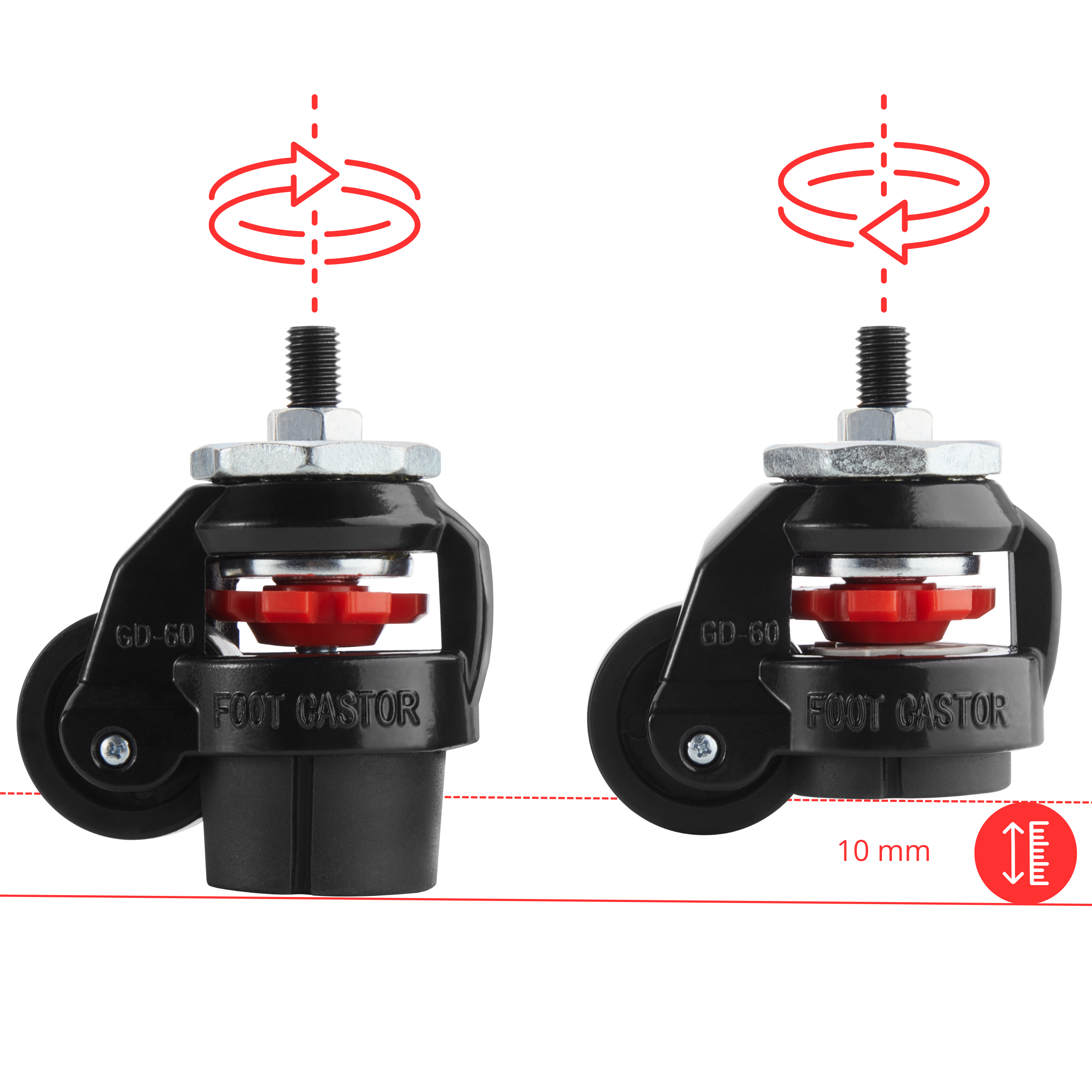 OPLITE R8 Supreme Castor Wheel kit roues nylon R8 Fury