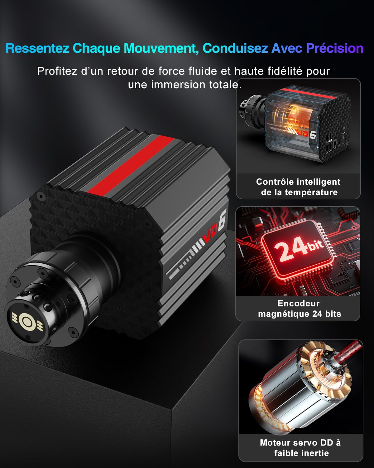 PXN VD6 Base Volant Direct Drive 6 Nm PC