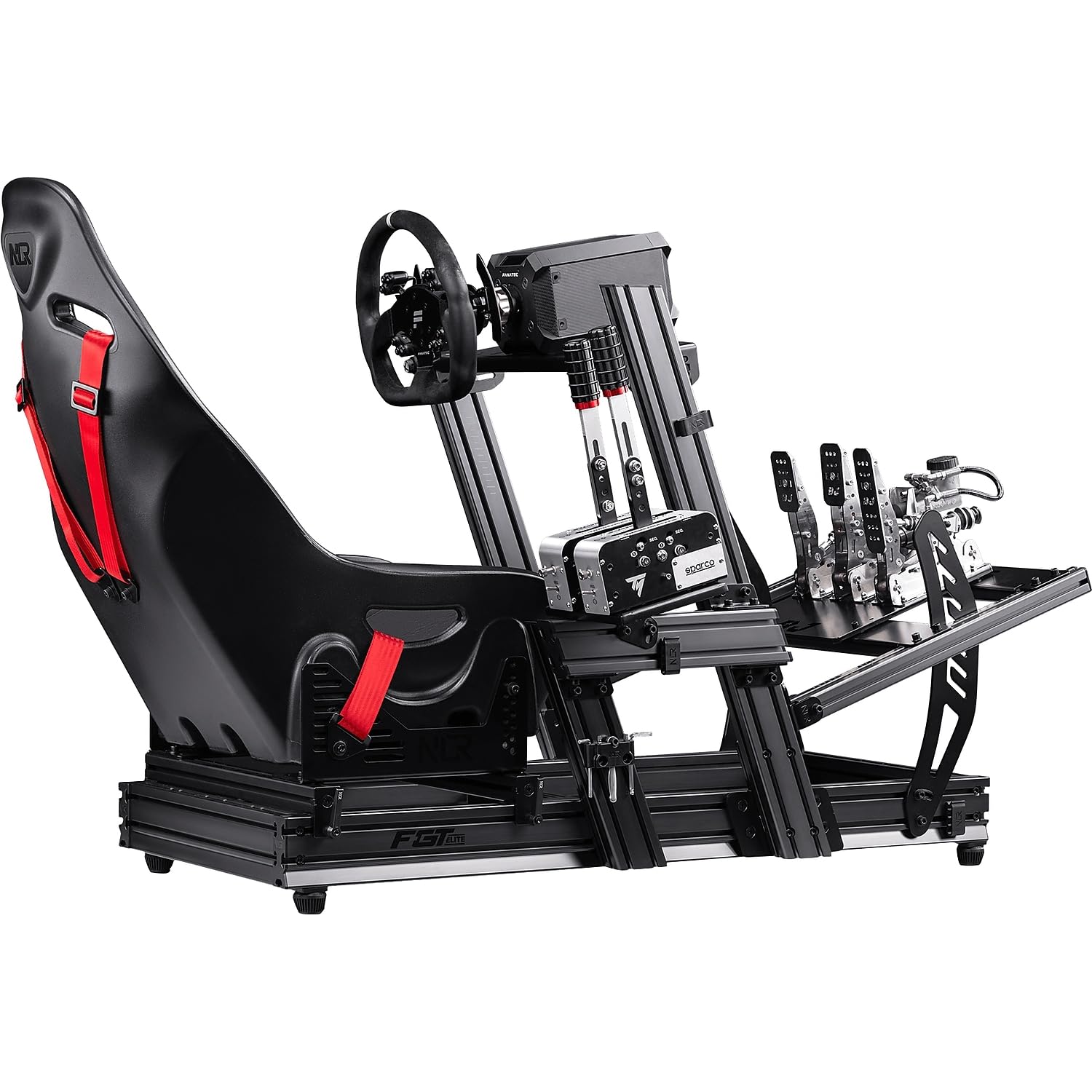 Next Level Racing F-GT Elite cockpit Wheel Plate alu