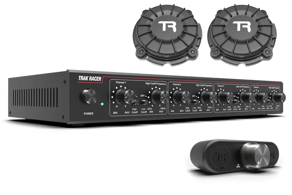 Trak Racer TR80S Amplificateur 4CH 40W Kit 2 Bass Shakers Haptique