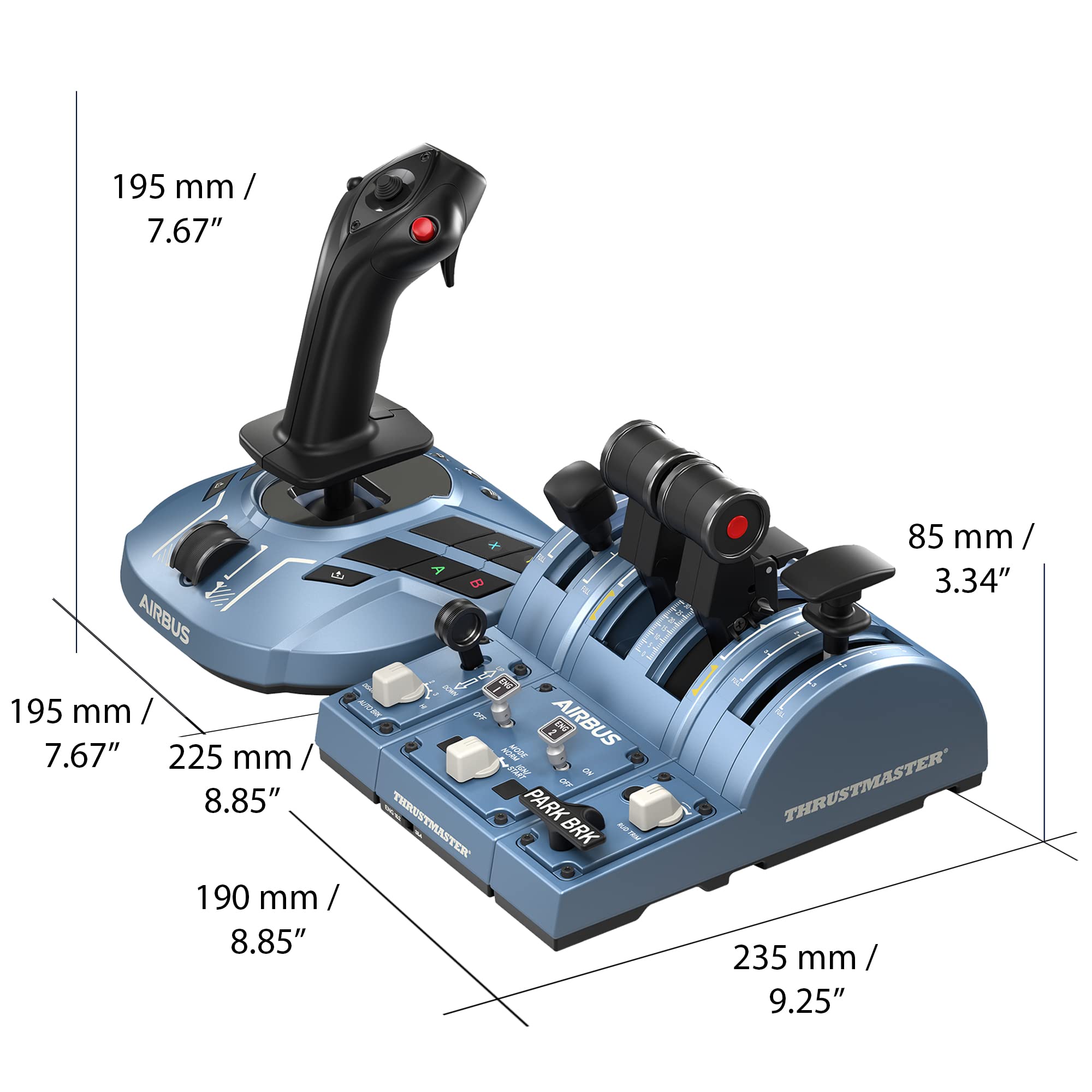 Thrustmaster TCA Captain Pack X Airbus joystick + quadrant Xbox PC