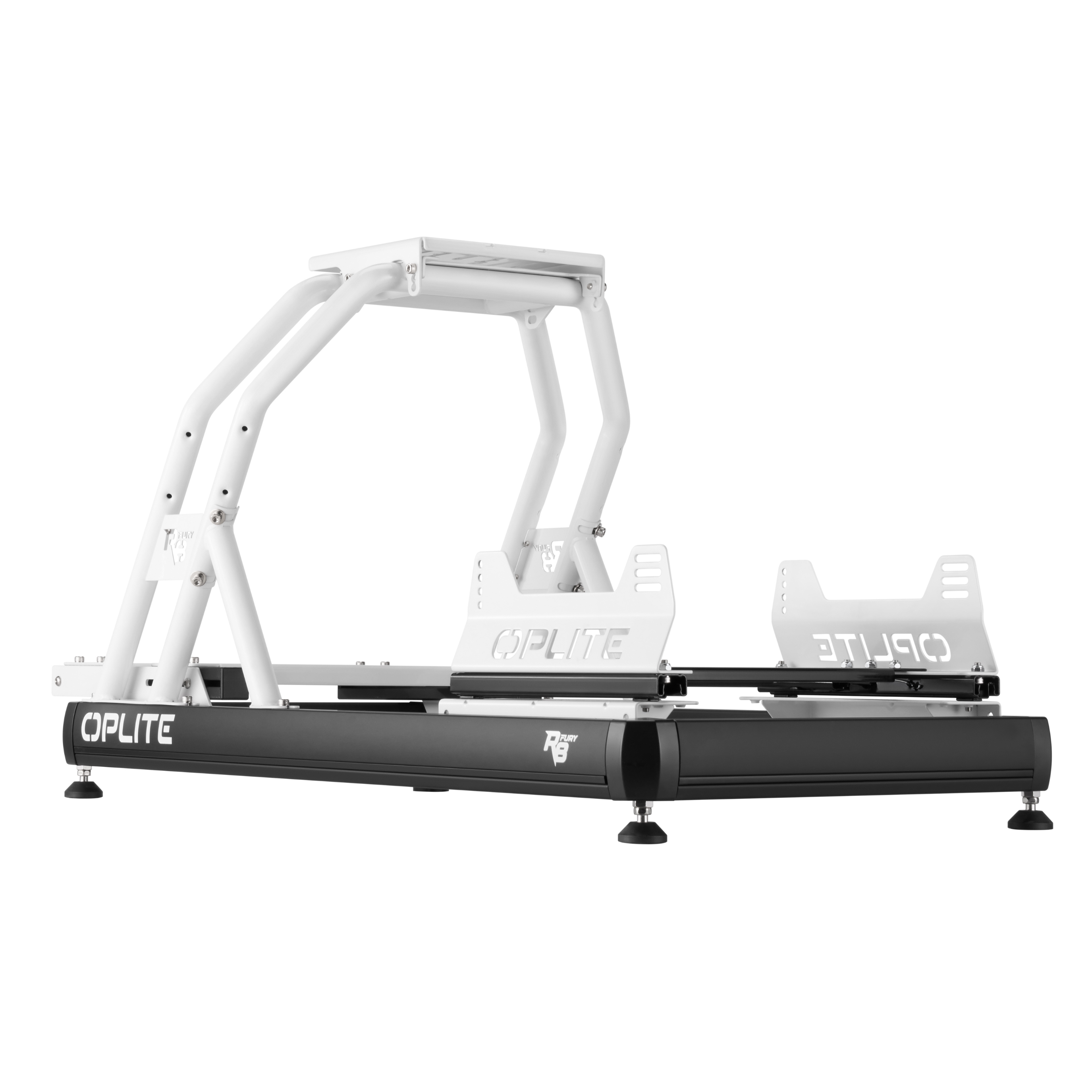 OPLITE R8 Fury Châssis Cockpit Simracing Blanc Direct Drive