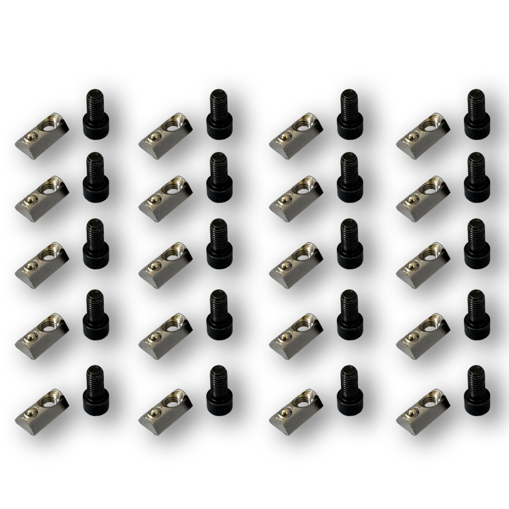 Trak Racer TR80S Vis M8x16 + Écrou T 8mm - Lot de 10