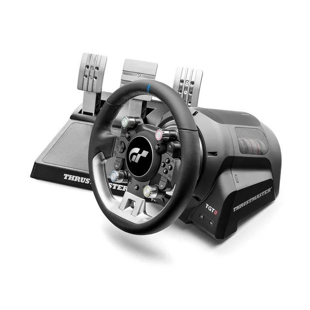 Thrustmaster T-GT II volant racing cuir PS5 PS4 PC + T3PA GT II