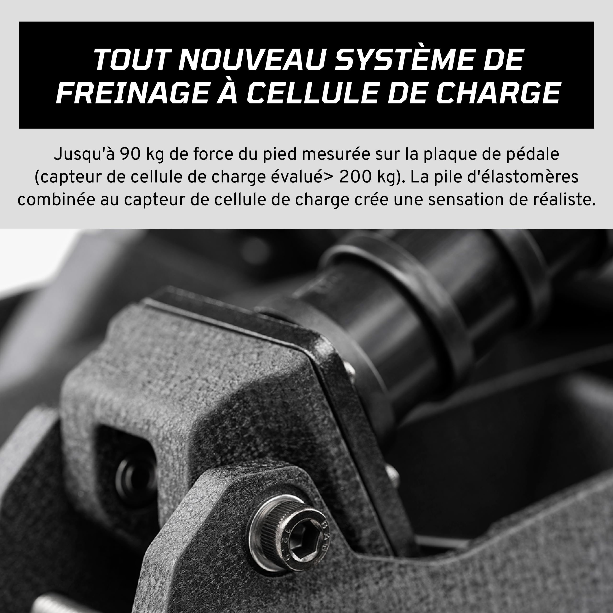 Fanatec CSL Elite V2 pédalier 3 pédales load cell 90 kg