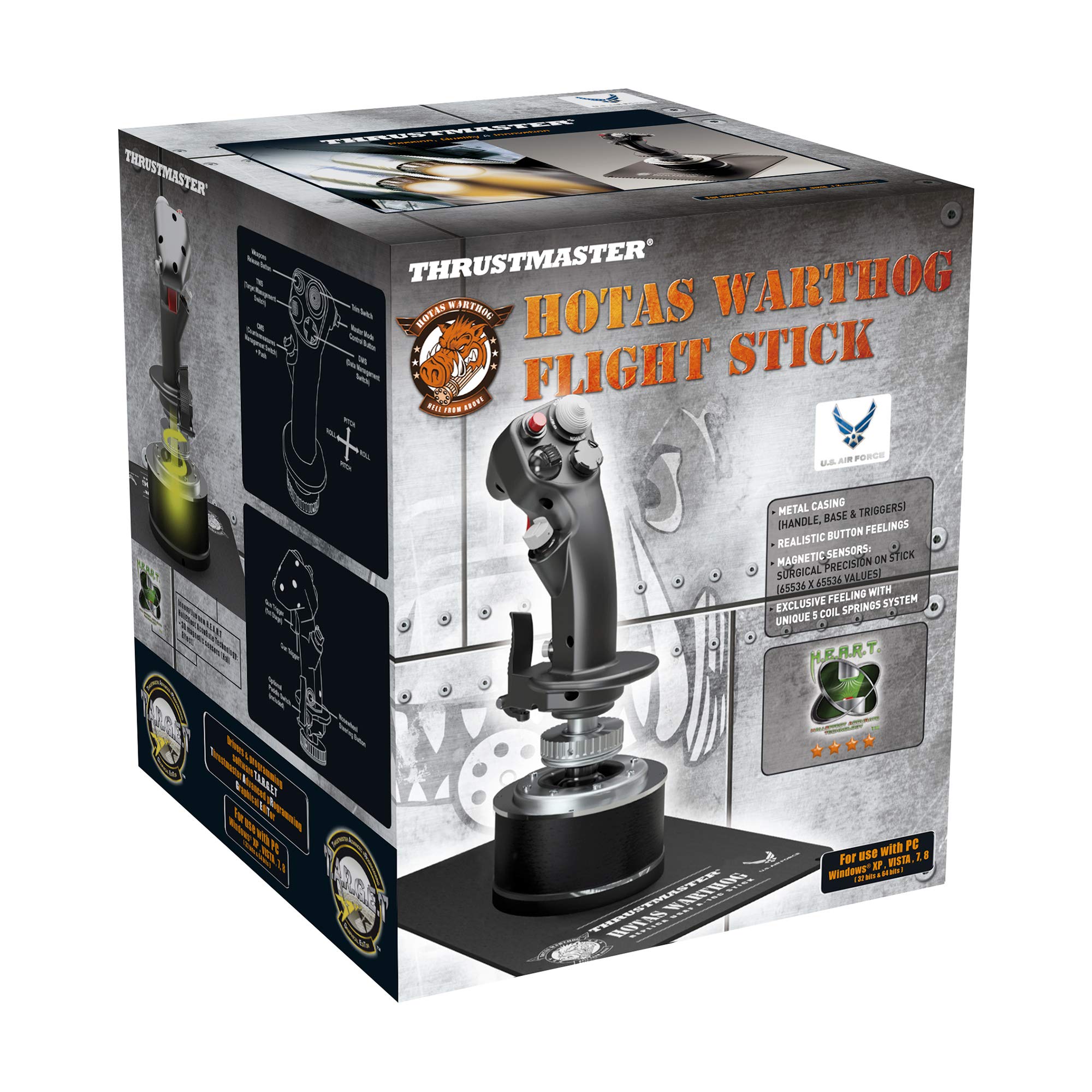 Thrustmaster HOTAS Warthog joystick métal A-10C PC noir