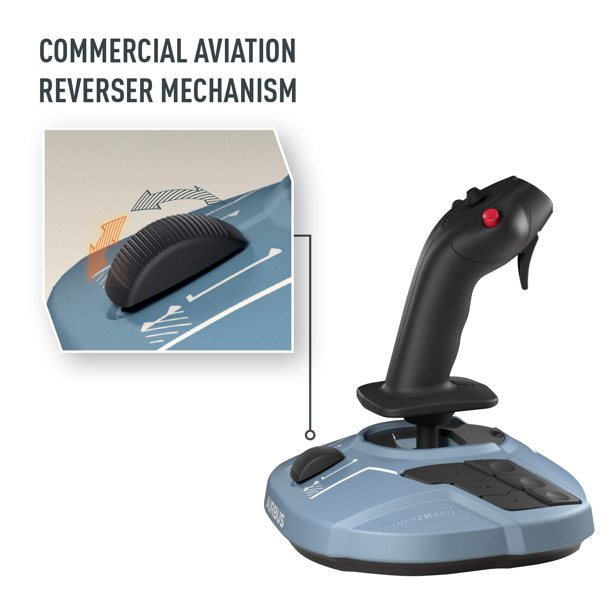 Thrustmaster TCA Sidestick Airbus joystick PC A320 17 boutons