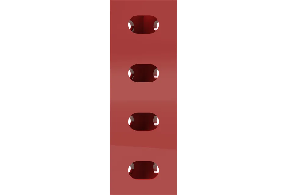 Trak Racer TR8 Équerre Rouge 160x40mm Rainure 8mm
