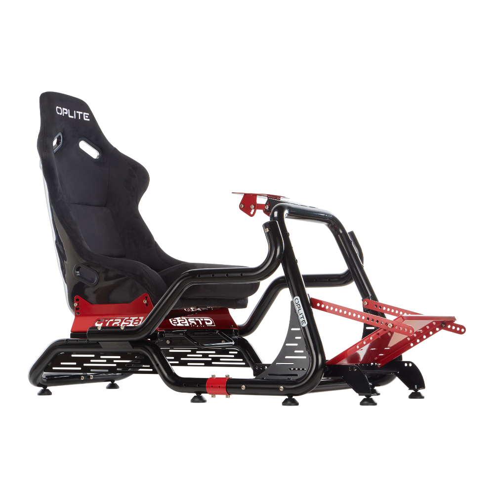 OPLITE GTR S8 Elite Force cockpit simracing rouge fibre