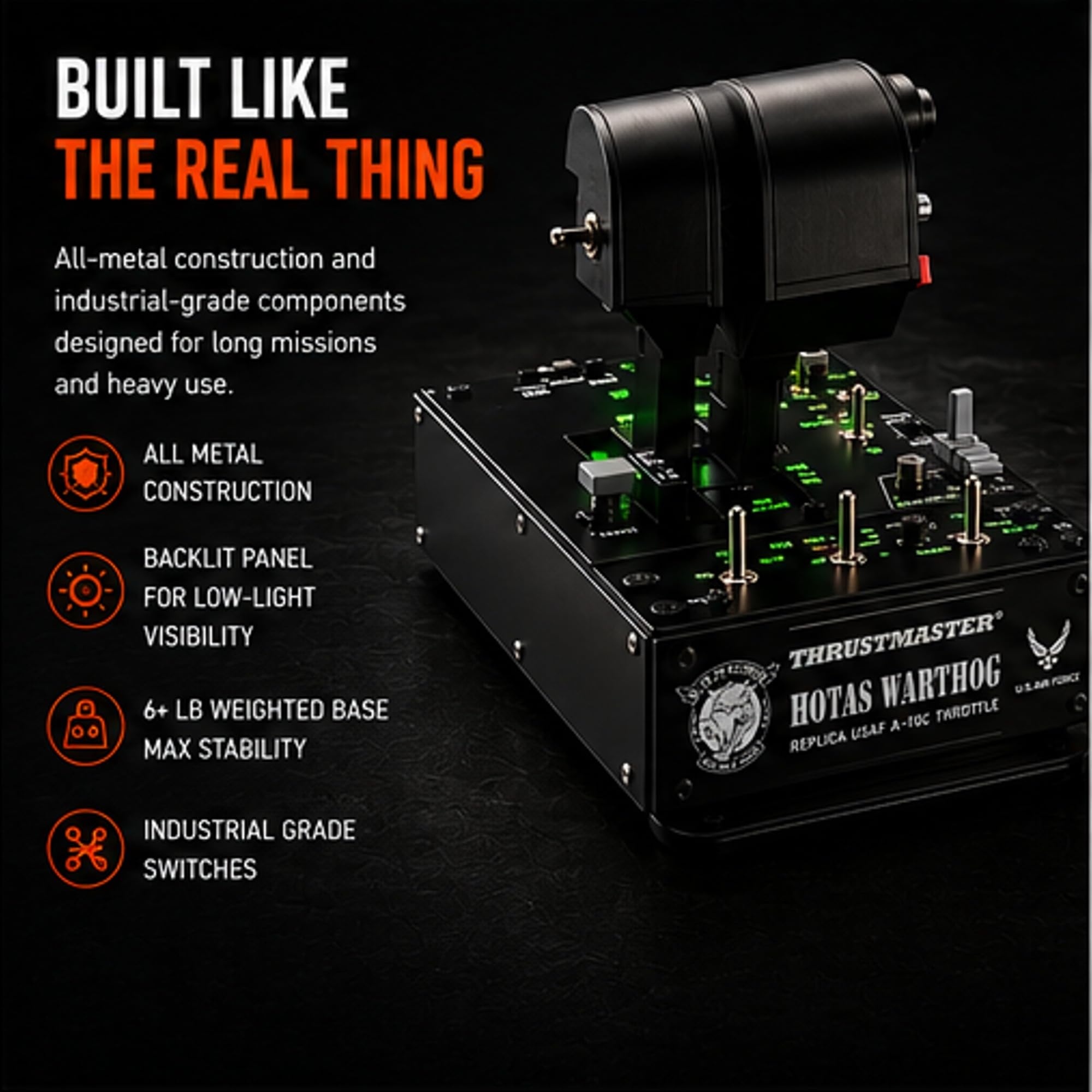 Thrustmaster HOTAS Warthog Joystick Gaz Dual Throttle