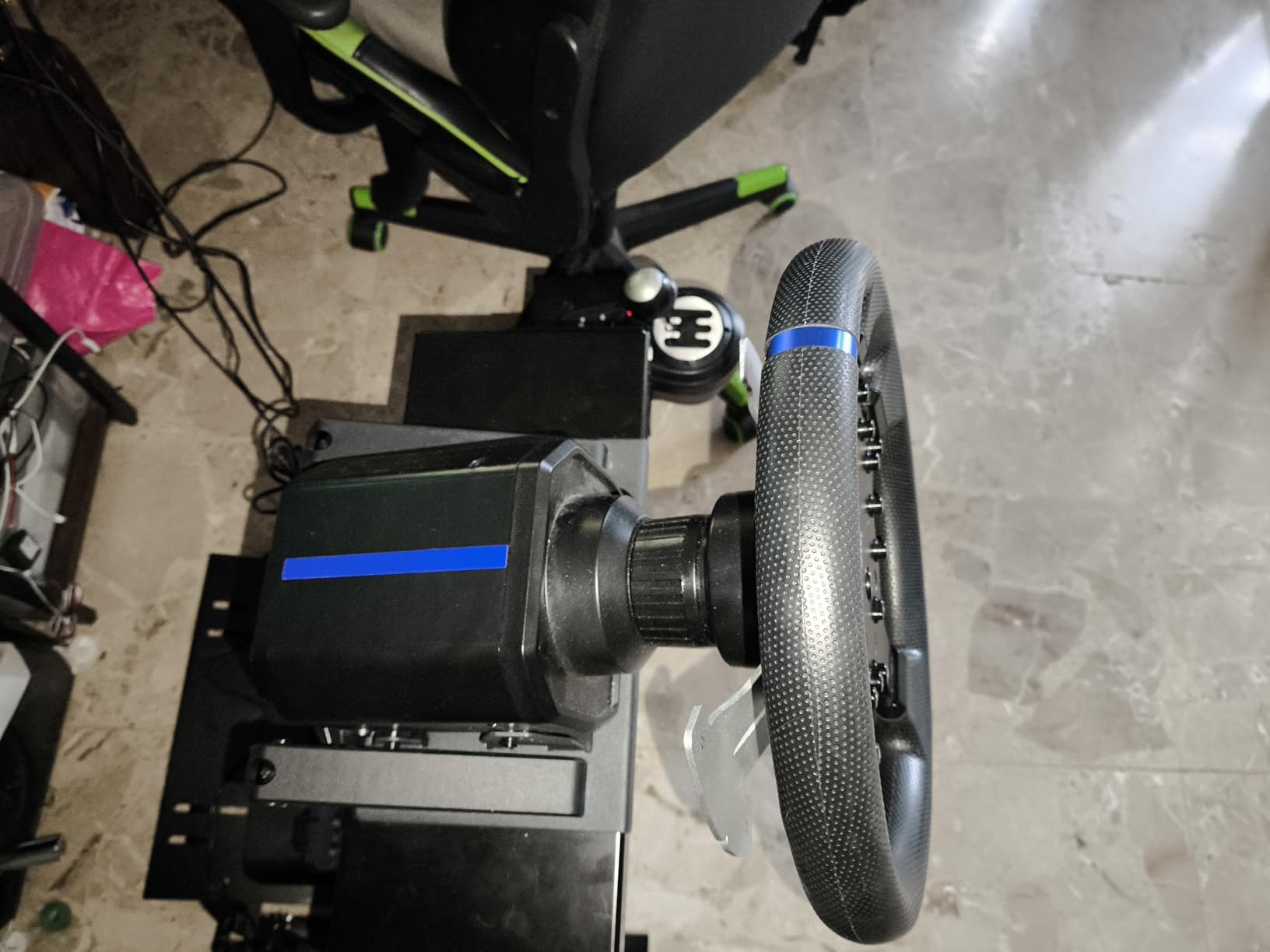 PXN V99 Volant PC Xbox PS4 300mm + 3 pédales + levier H