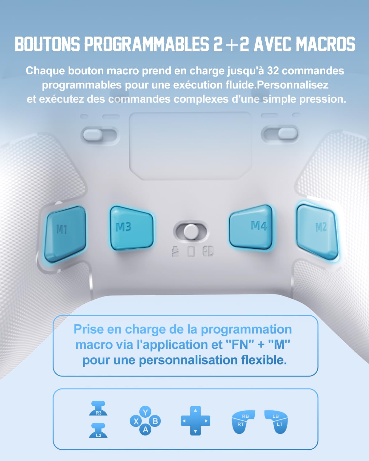 PXN P5 manette sans fil PC Switch effet Hall 1000Hz