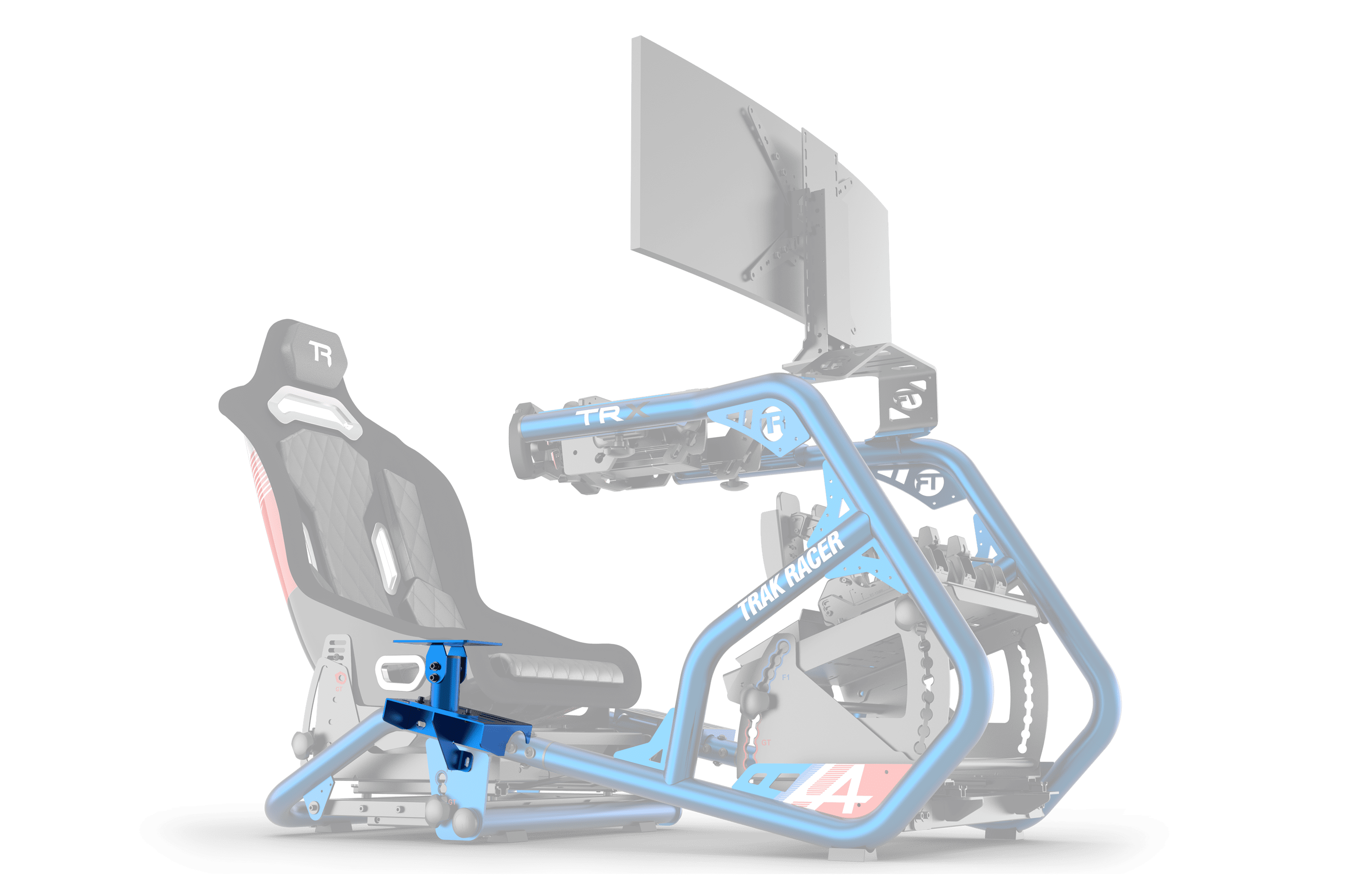 Trak Racer TRX Support Levier Vitesse Bleu Alpine Universel