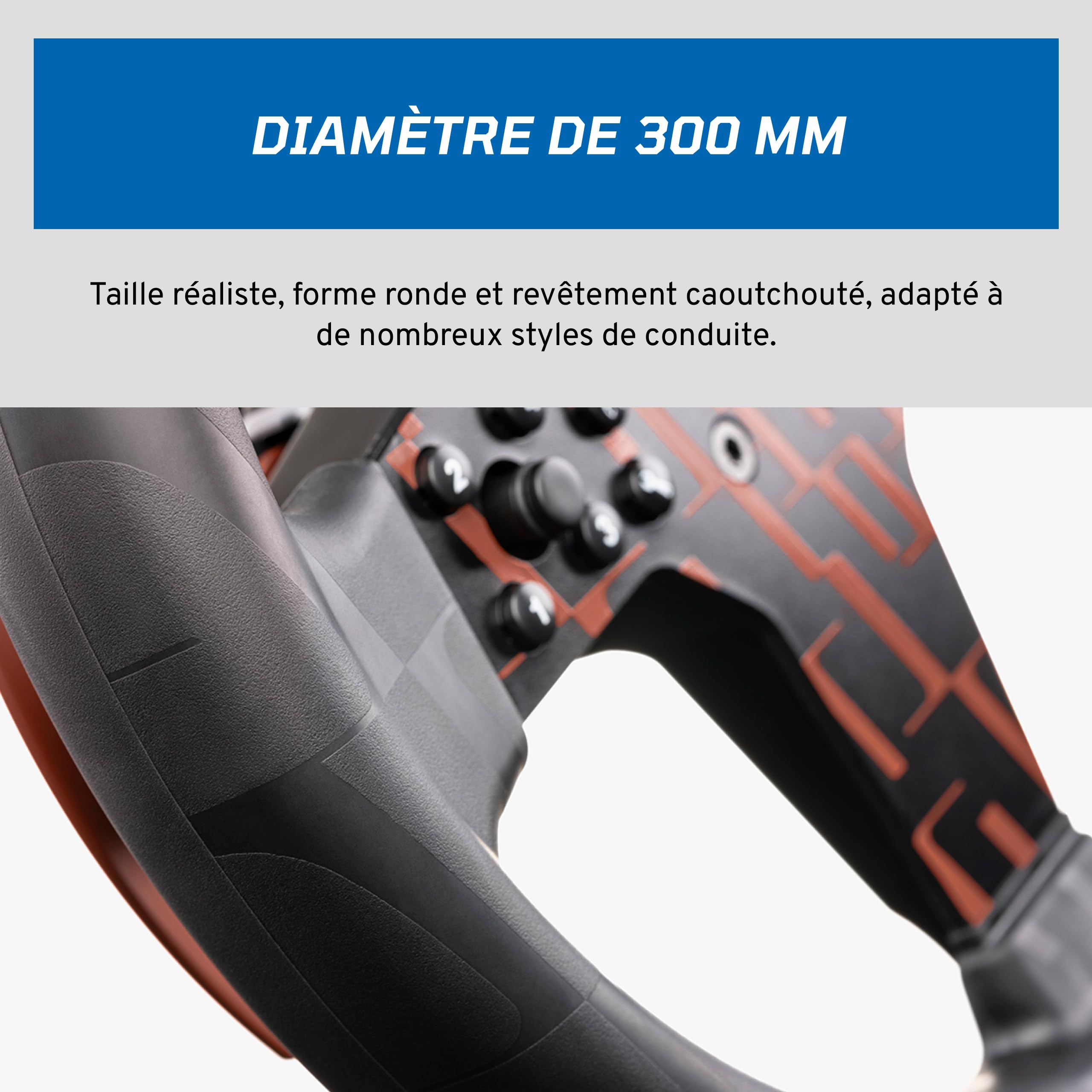 Fanatec CSL BMW volant 300mm caoutchouc LED