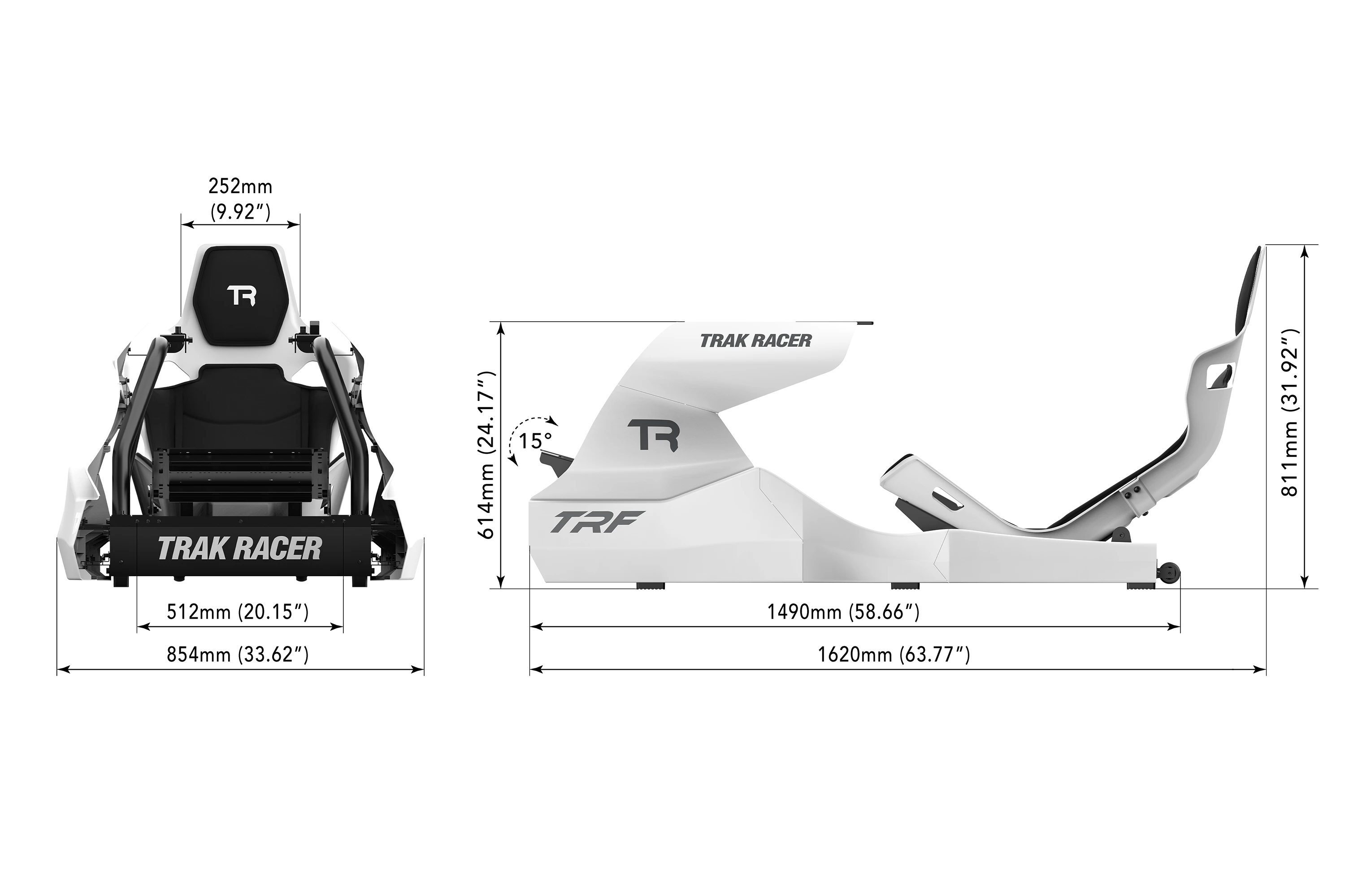 Trak Racer TRF cockpit simulateur F1 position formule