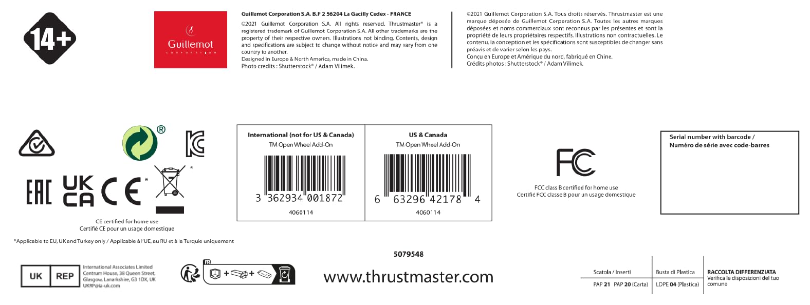 Thrustmaster TM Open Wheel Add-On volant F1 suède PC