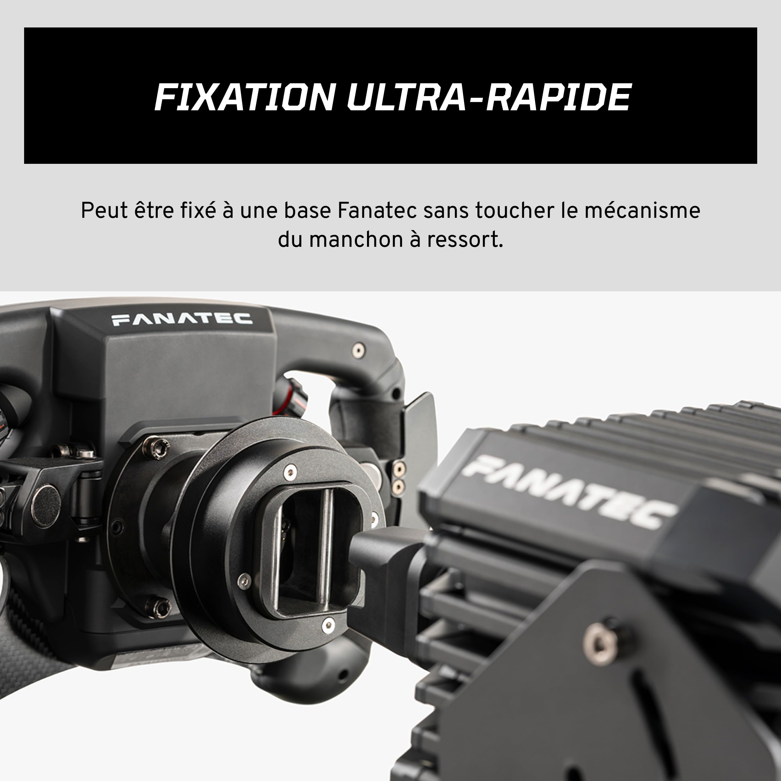 Fanatec ClubSport QR2 Wheel-Side attache rapide aluminium PC