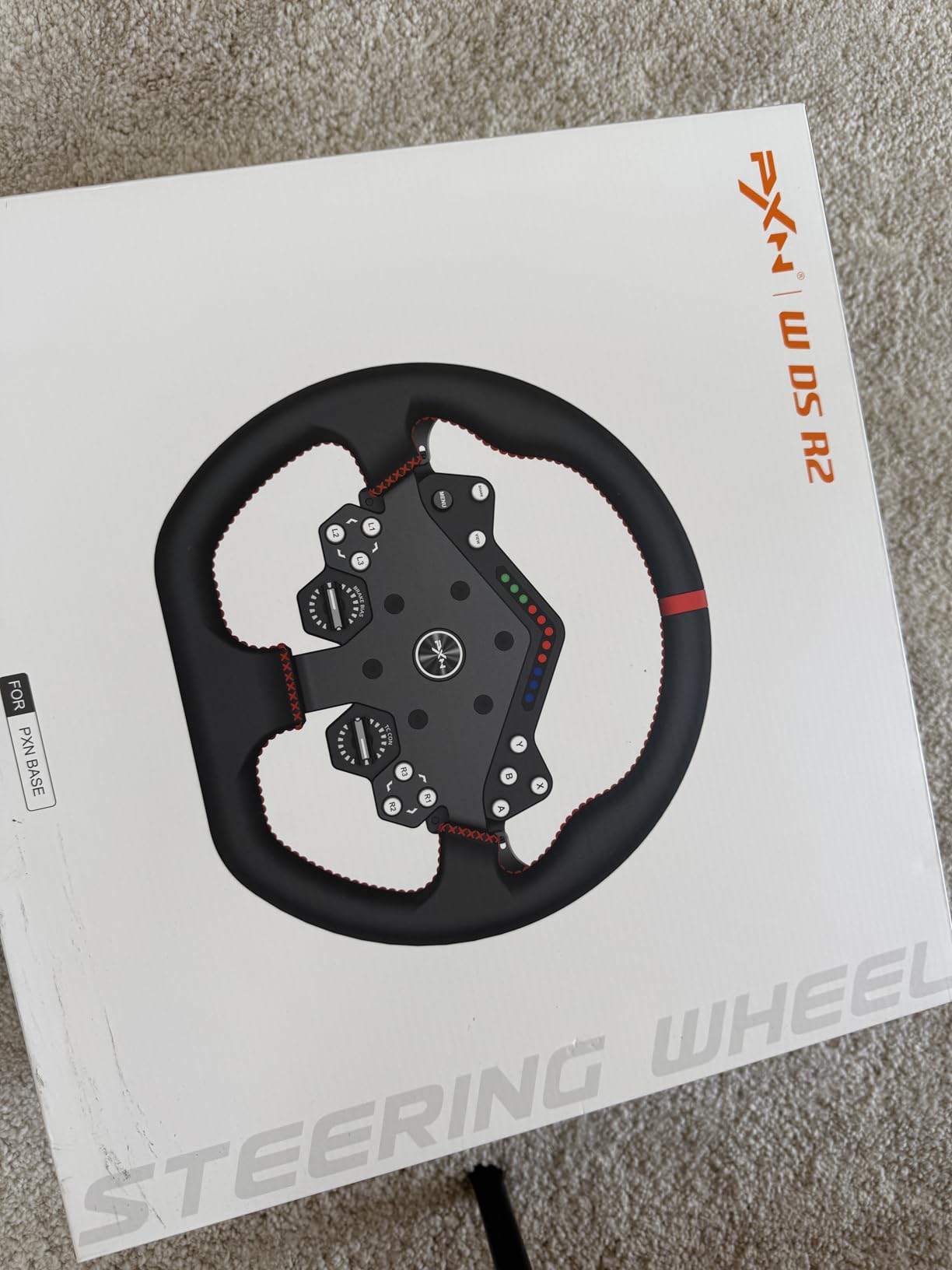 PXN Racing Wheel W DS R2 Volant PC 30 cm Cuir