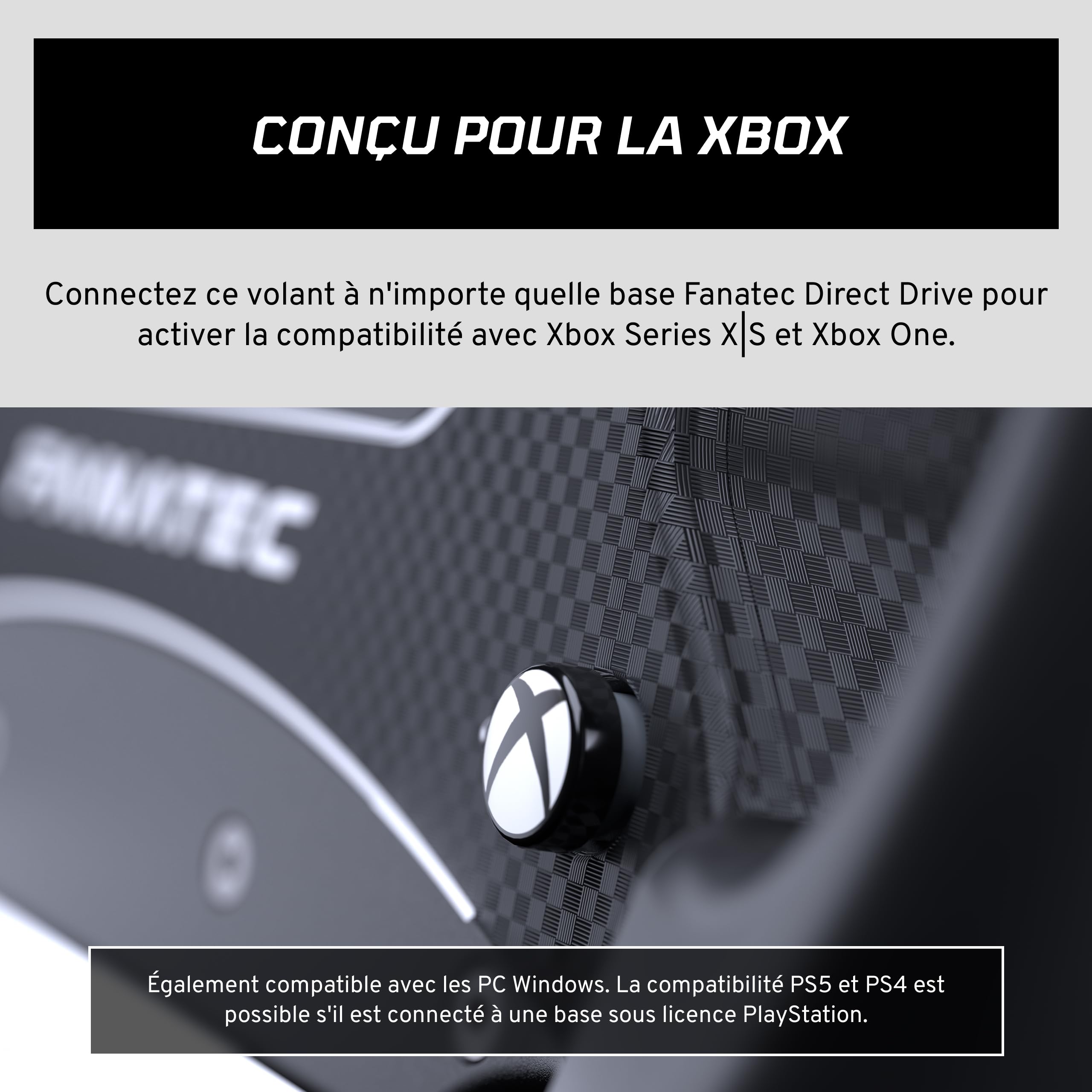 Fanatec CSL GT3 volant simracing 300 mm Xbox PC QR2