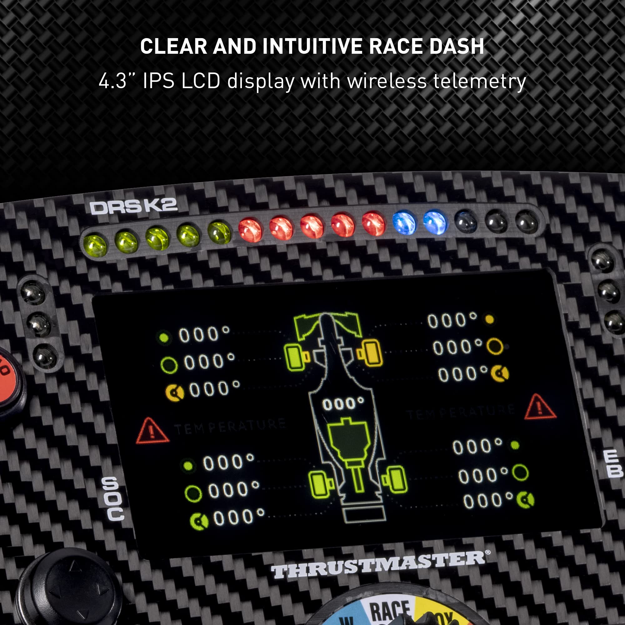 Thrustmaster Ferrari SF1000 volant Formula Add-On écran 4,3" PS5 PC