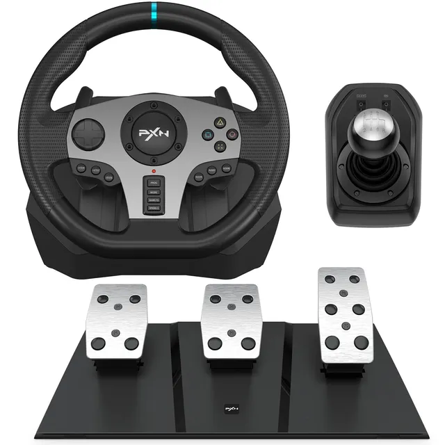 PXN V9 volant course PC PS4 Xbox avec pédales et levier