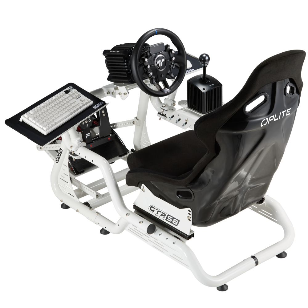 OPLITE R8 S8 plateau clavier souris blanc cockpit
