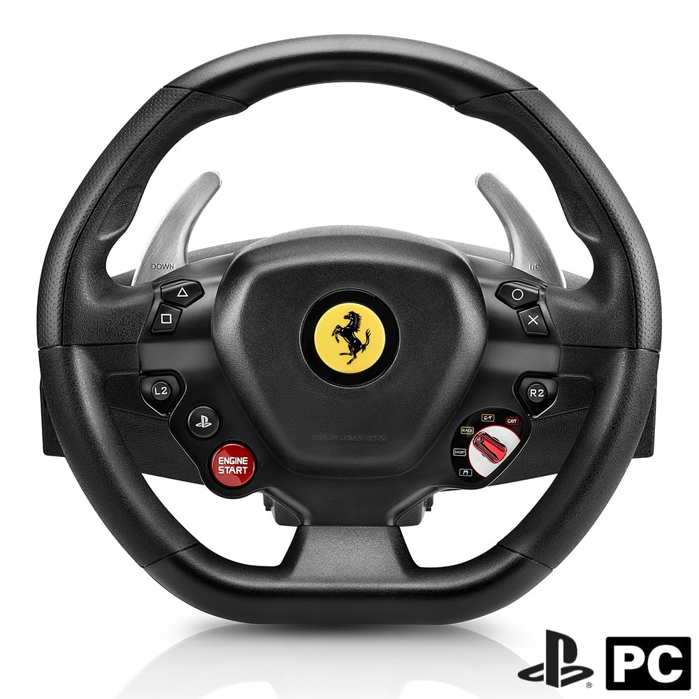 Thrustmaster T80 Ferrari 488 GTB volant course 28 cm PS4 PC