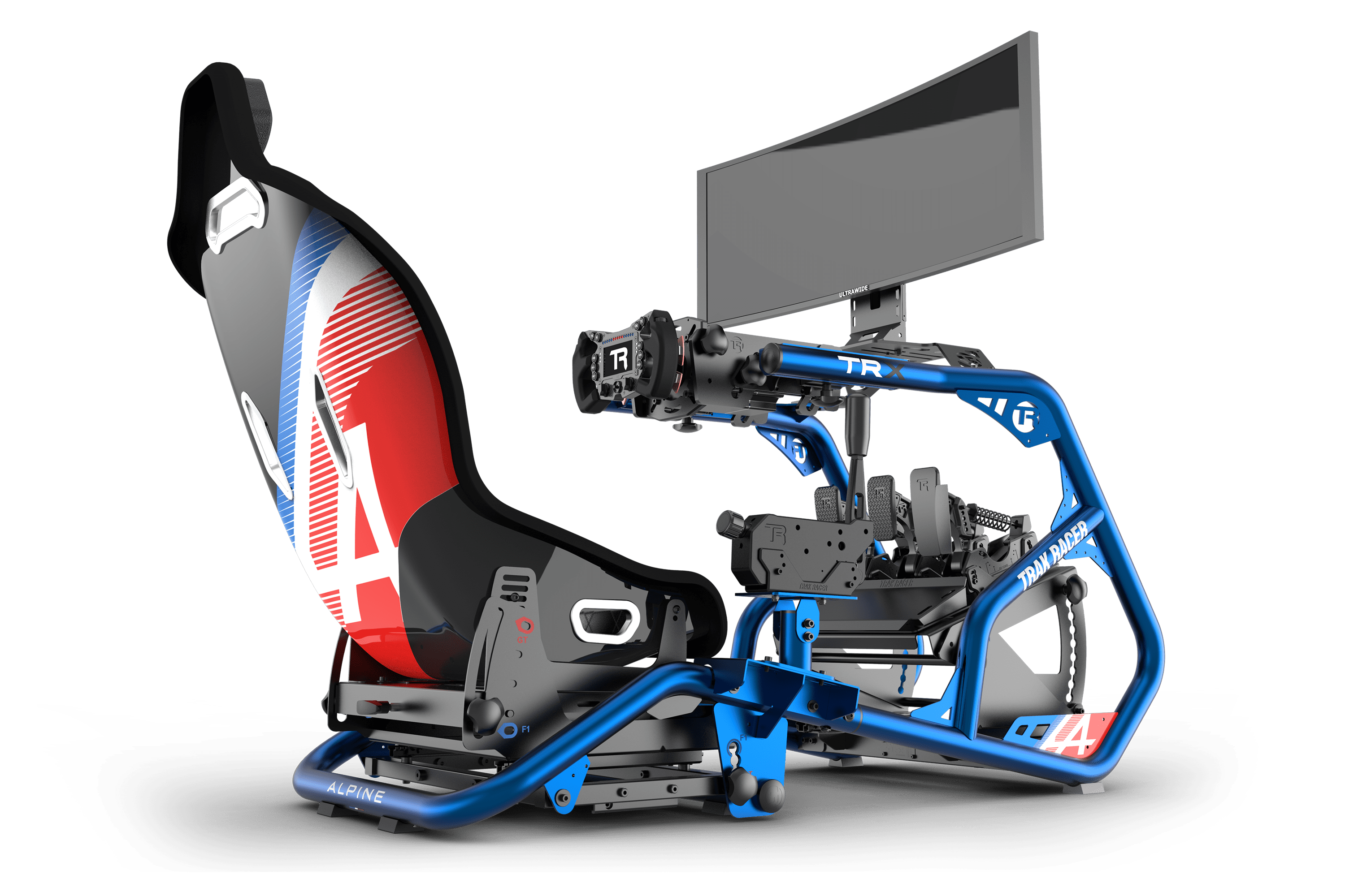 Trak Racer TRX Support Levier Vitesse Bleu Alpine Universel