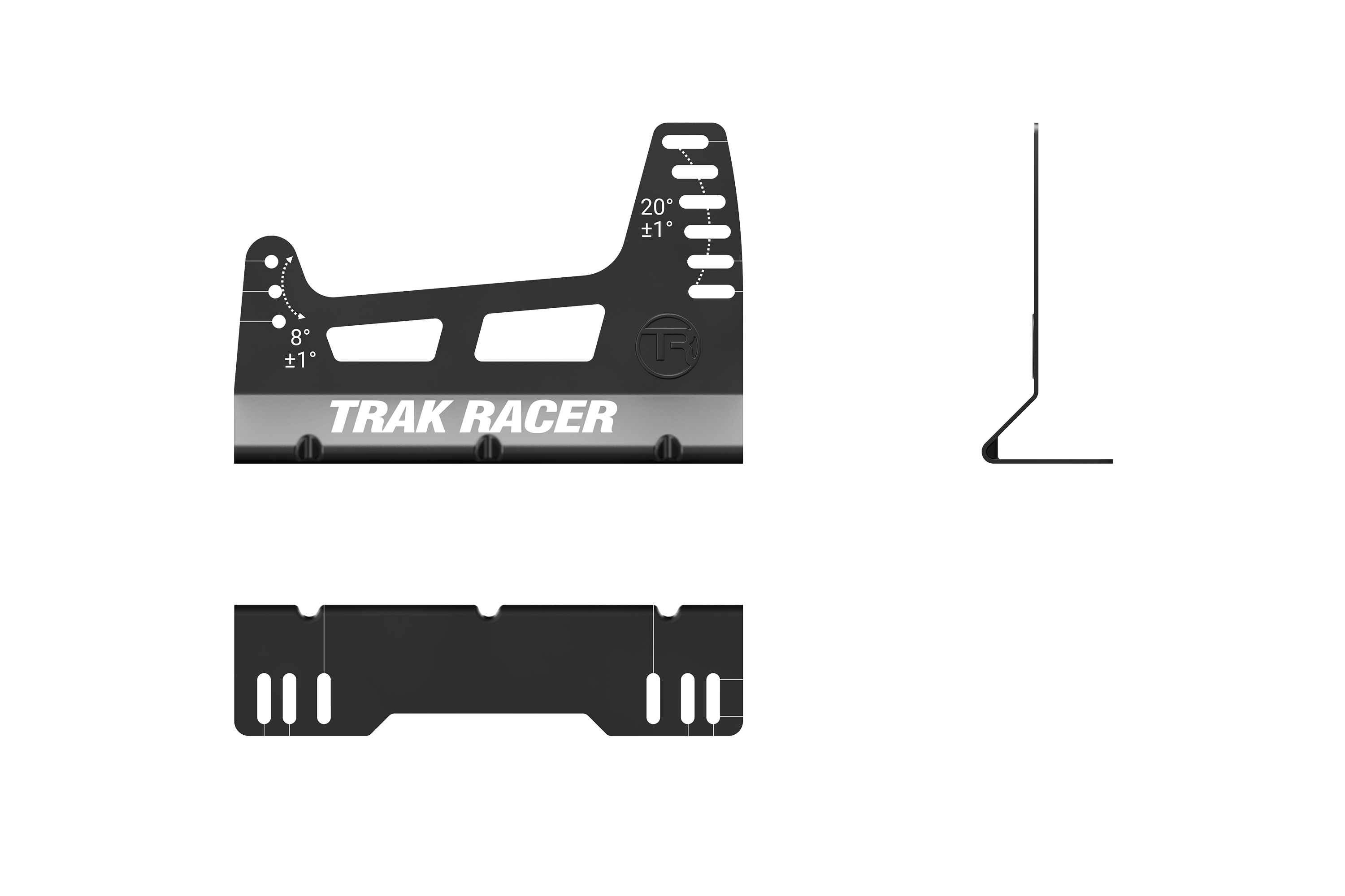 Trak Racer TR80S équerres siège surdimensionnées 18 positions