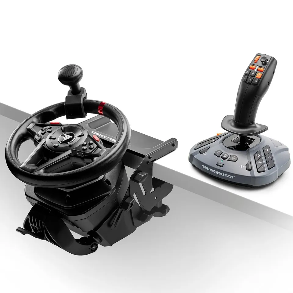 Thrustmaster T128 SimTask Farming Pack volant + FarmStick PS5 PC