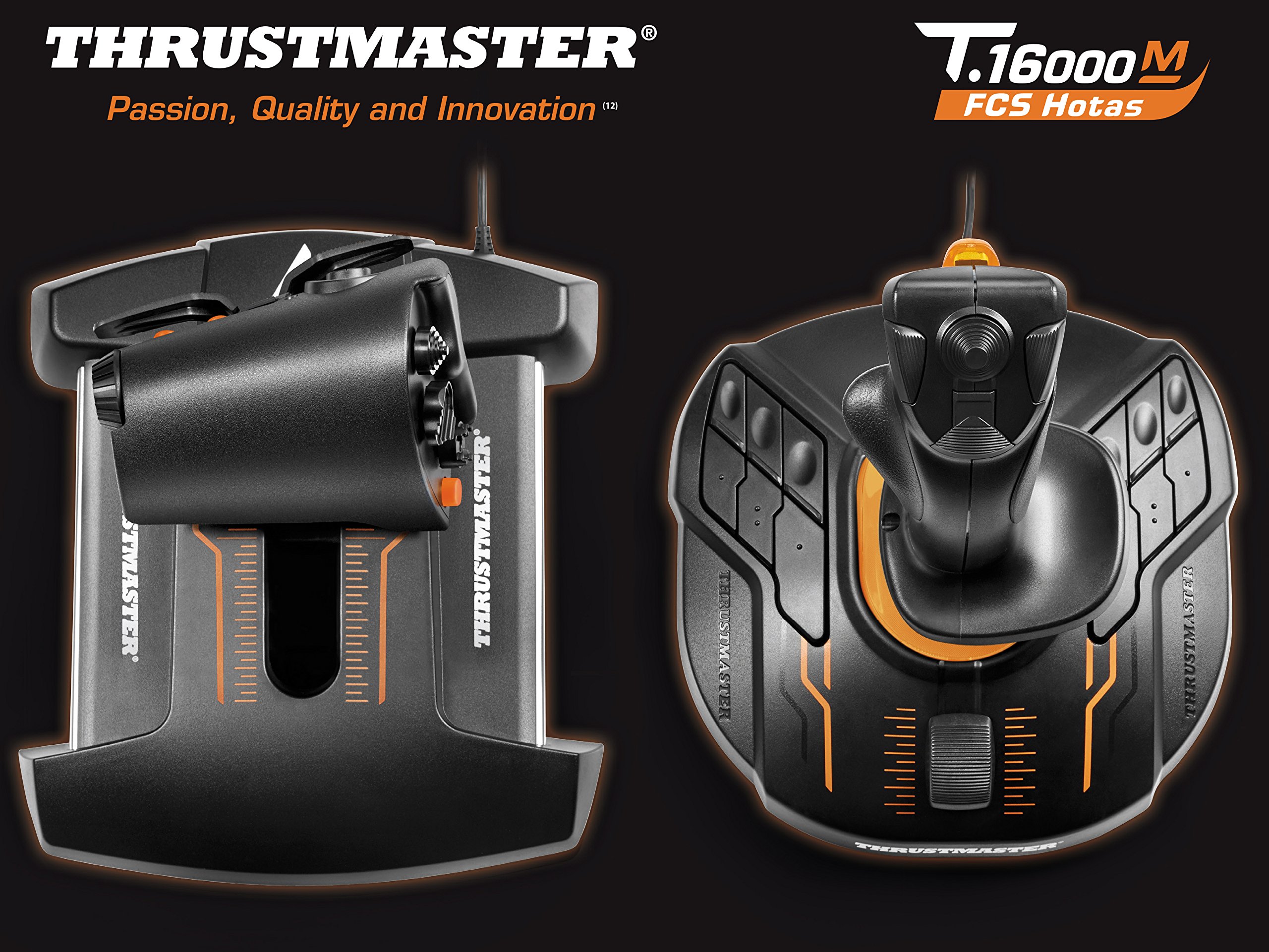 Thrustmaster T.16000M FCS joystick PC noir effet Hall