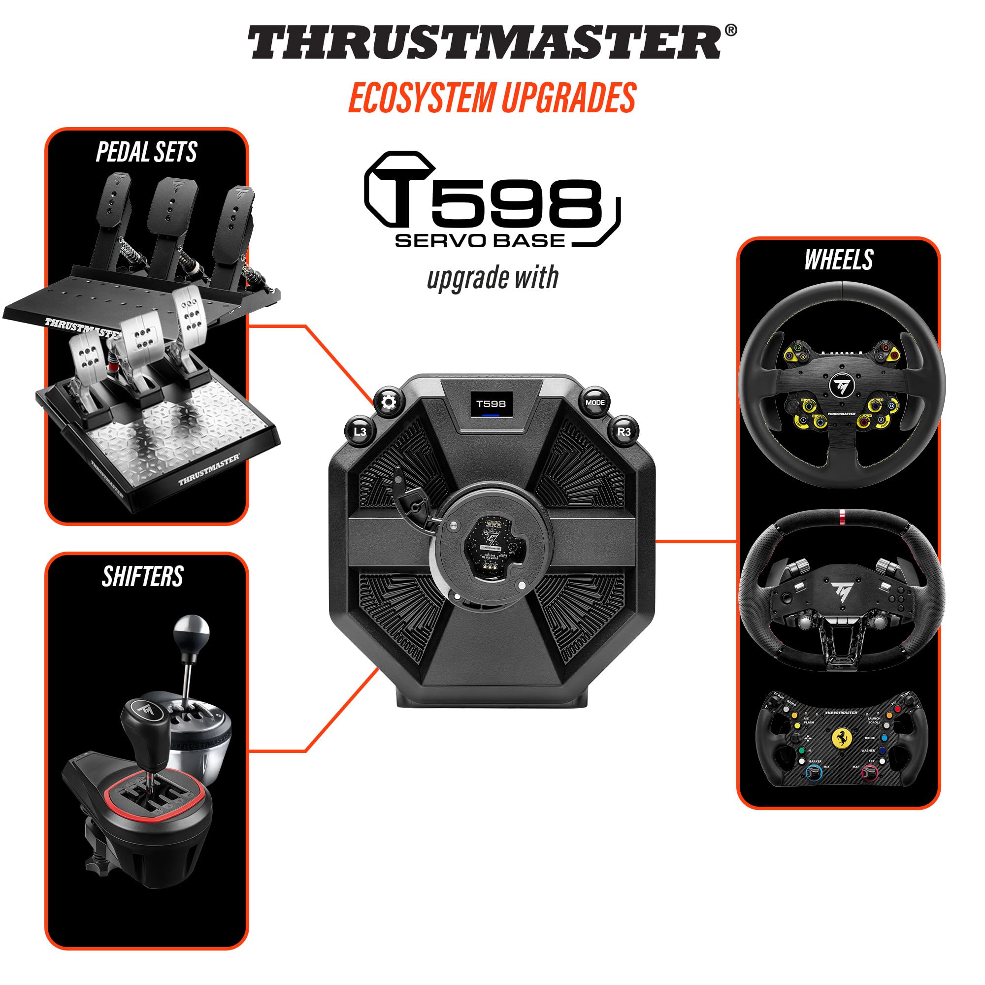 Thrustmaster T598 Servo Base Direct Axial Drive base volant 5 Nm