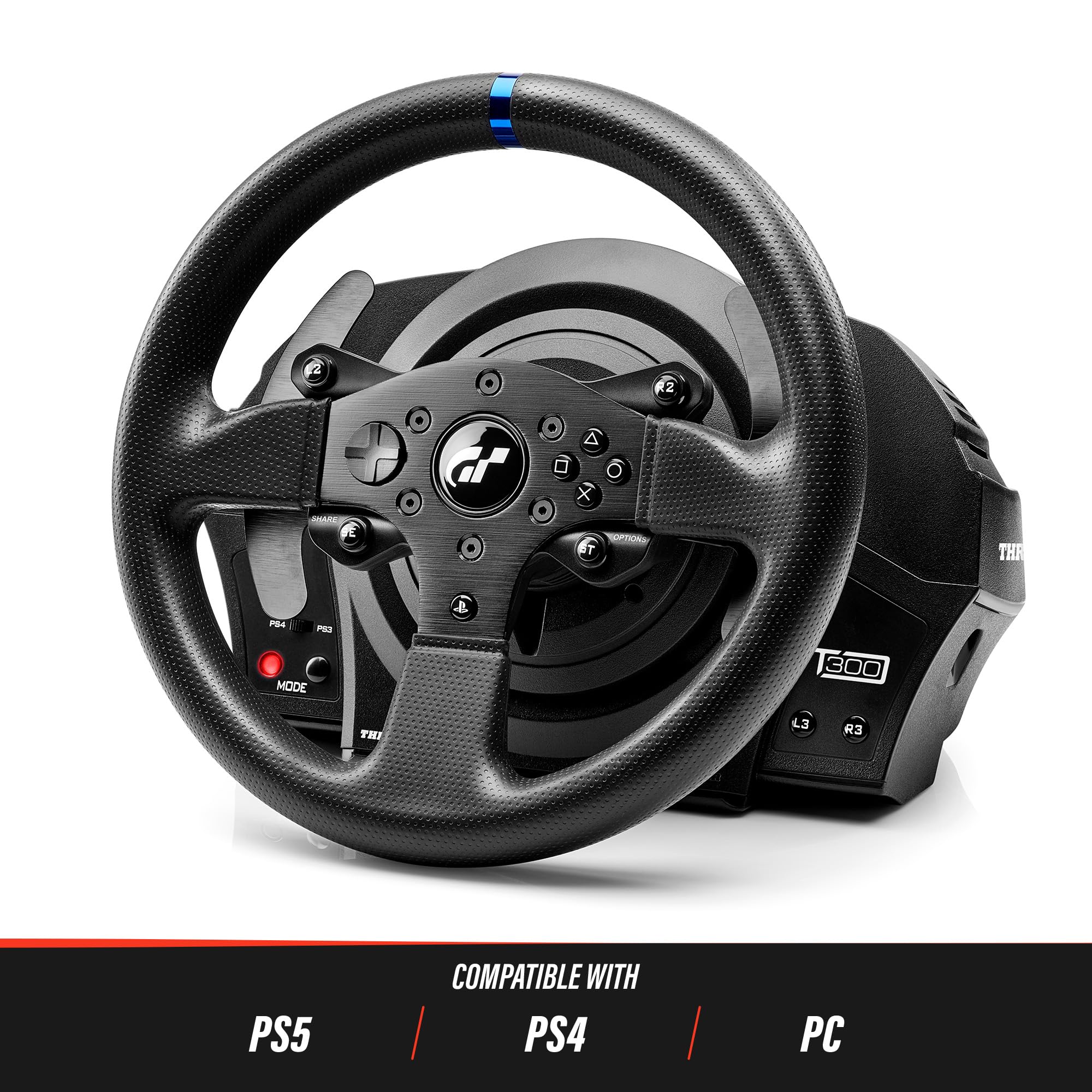 Thrustmaster T300RS GT Volant PS5 PC + Pédalier