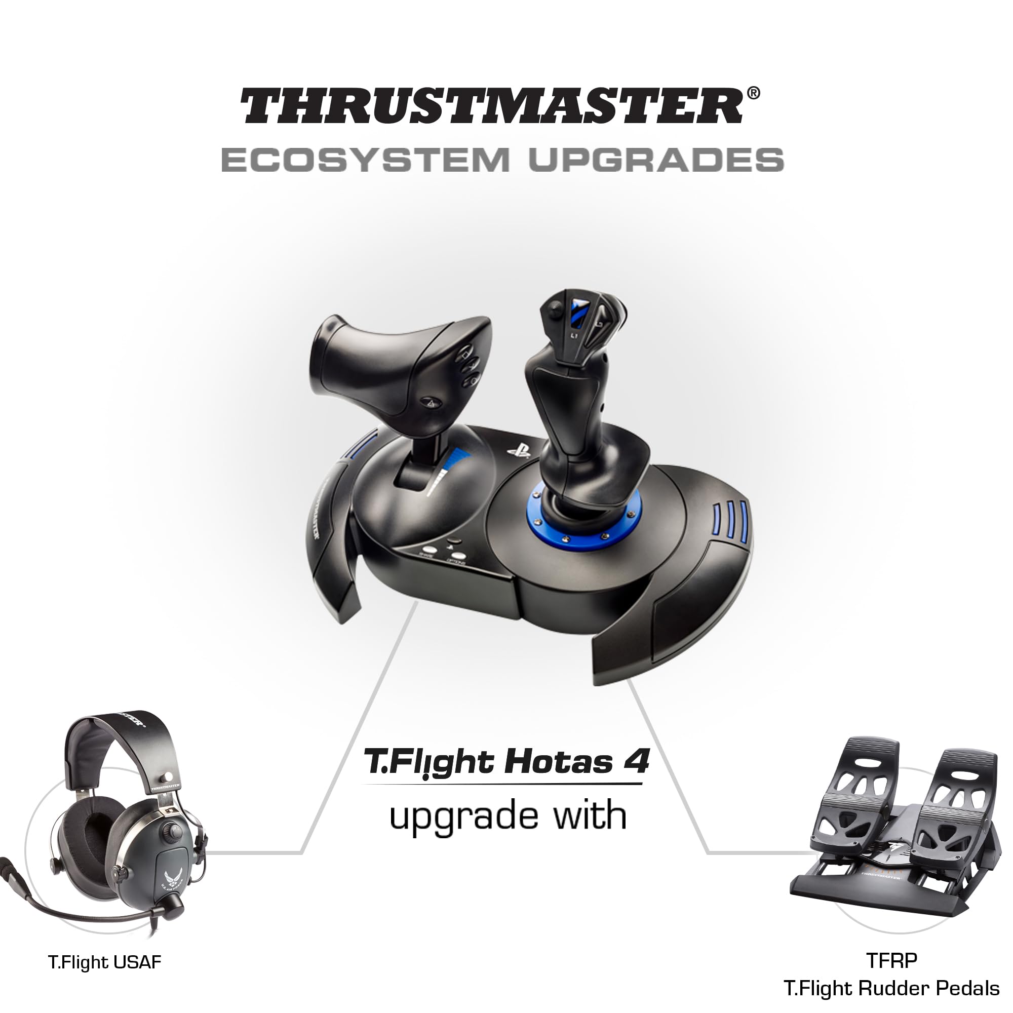 Thrustmaster T.Flight Hotas 4 joystick vol PC PS5 gaz amovible