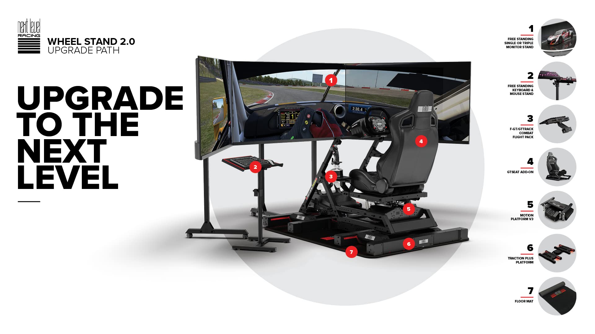 Next Level Racing Wheel Stand 2.0 support volant pliable