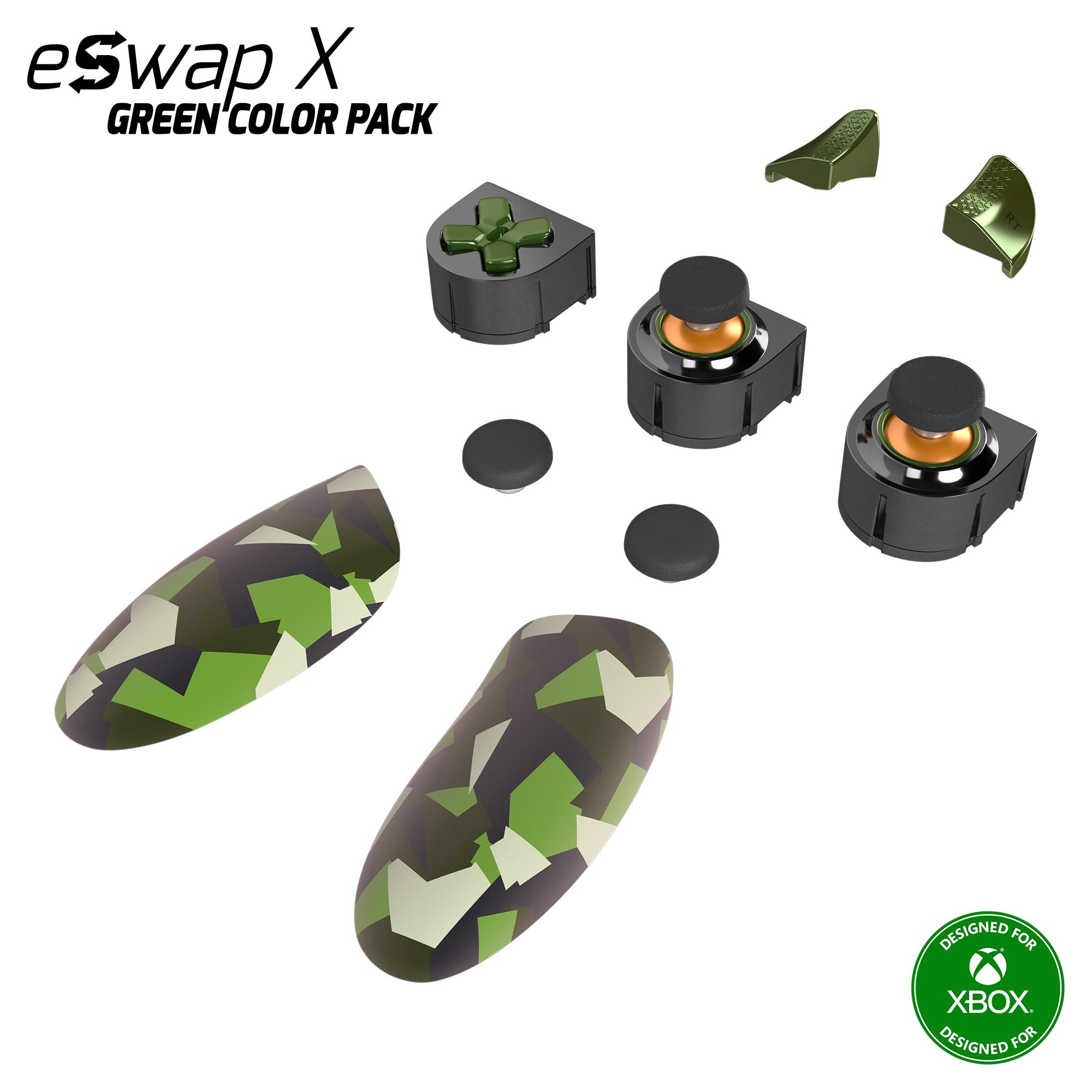 Thrustmaster eSwap X Green Color Pack modules manette vert