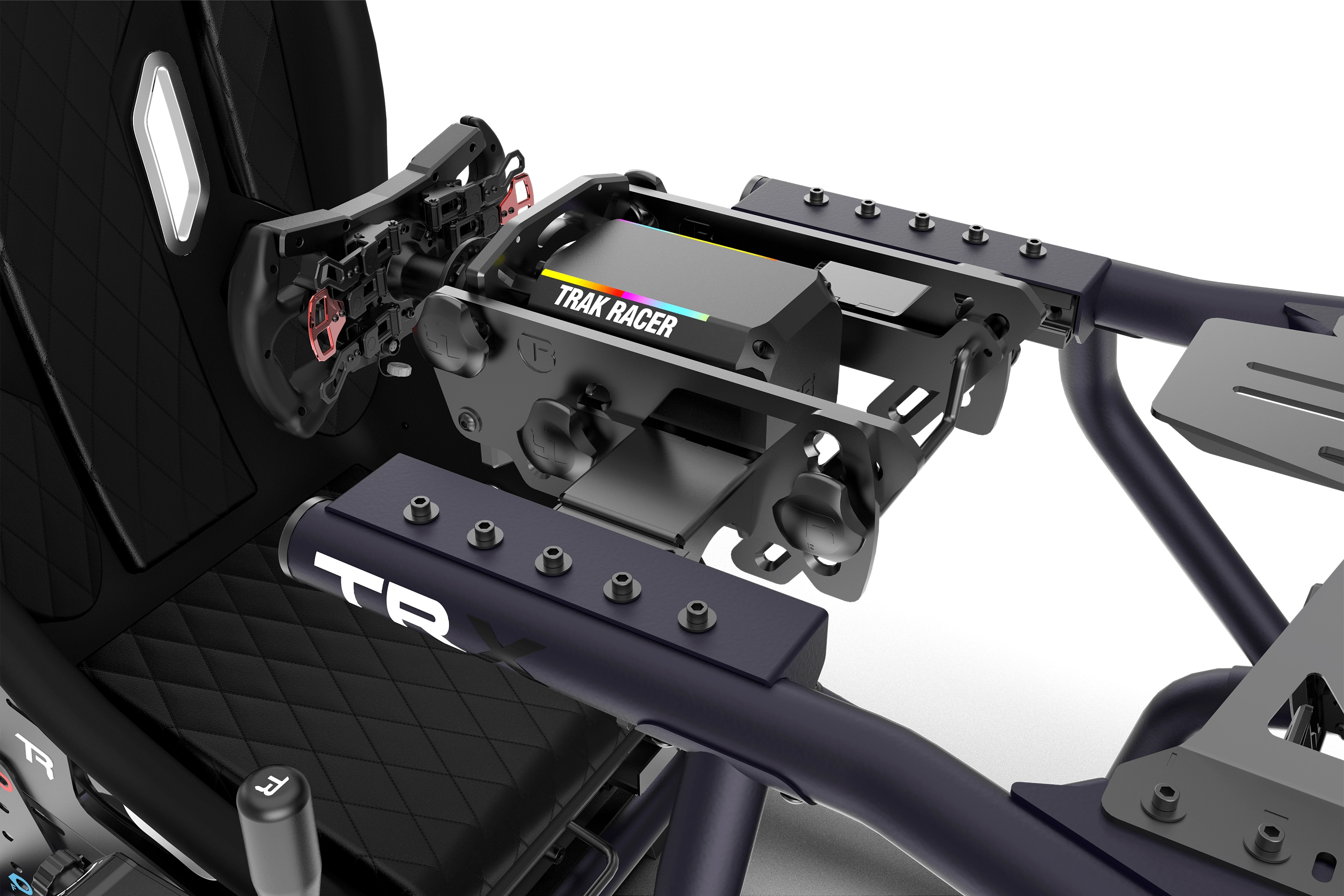 Trak Racer TRX V2 cockpit simulateur bleu Bull