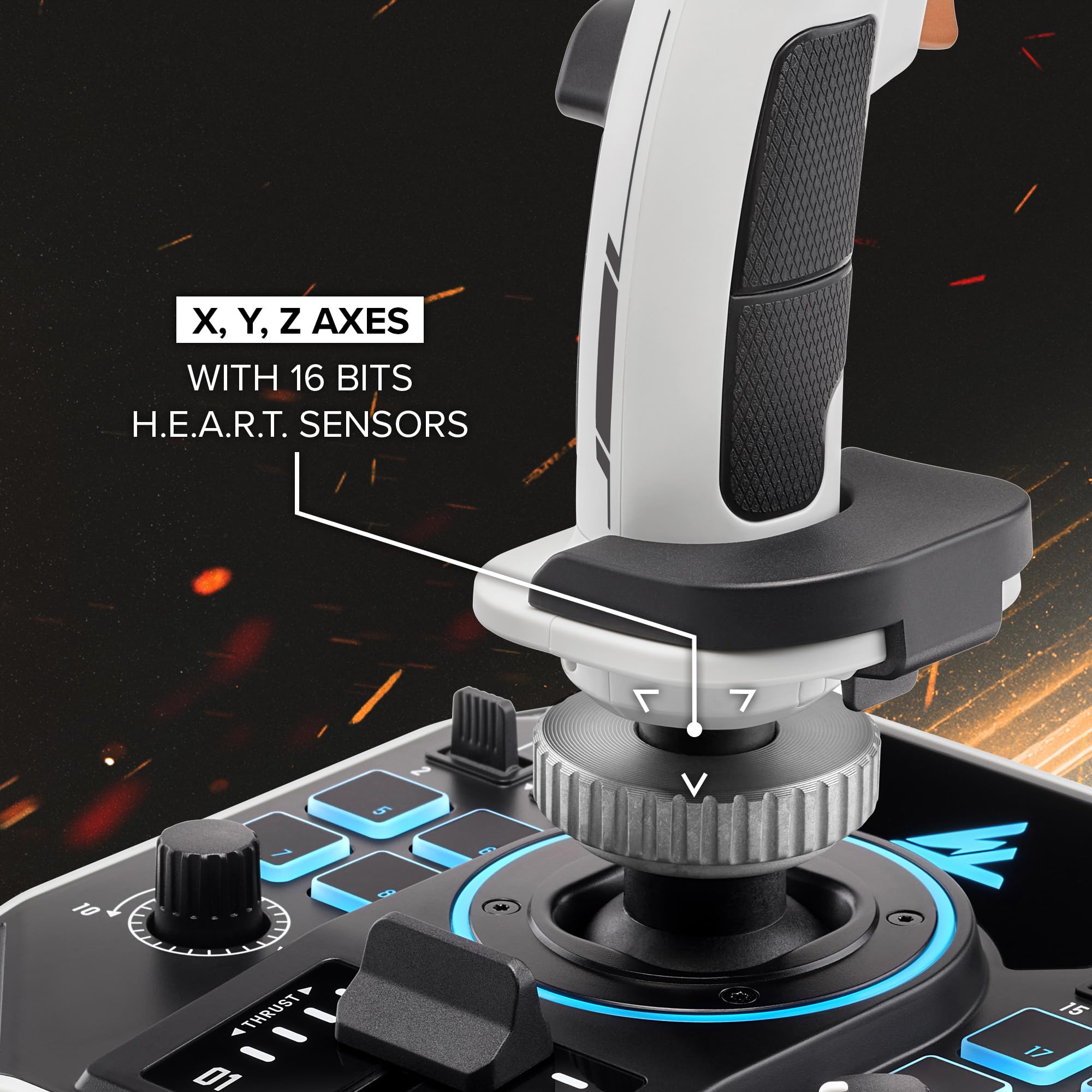 Thrustmaster Sol-R2 HOSAS joystick spatial PC 44 boutons