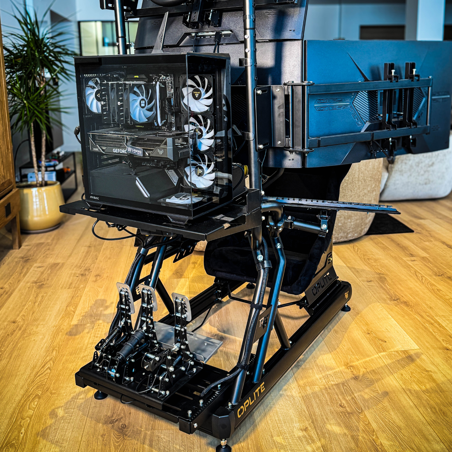 Oplite R8 CPU Holder support PC noir 30 kg