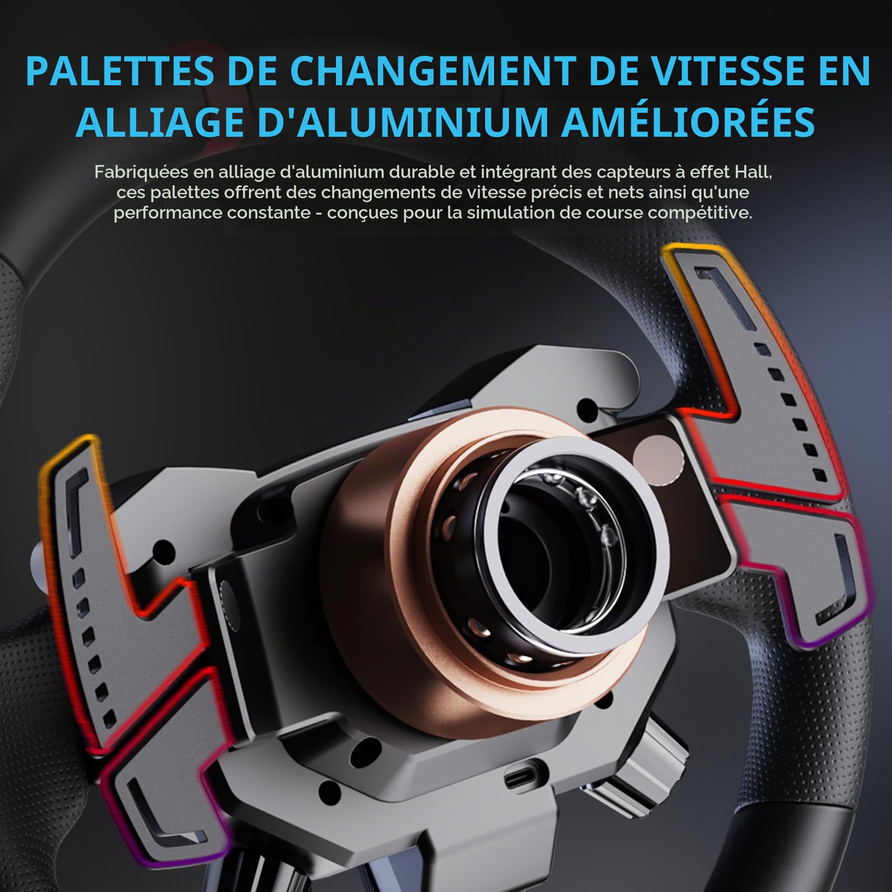 PXN W AS Volant 28 cm Cuir pour Bases VD4 VD6