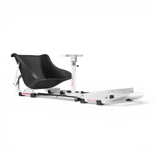 Oplite NitroKart White V2 cockpit simracing blanc réglable