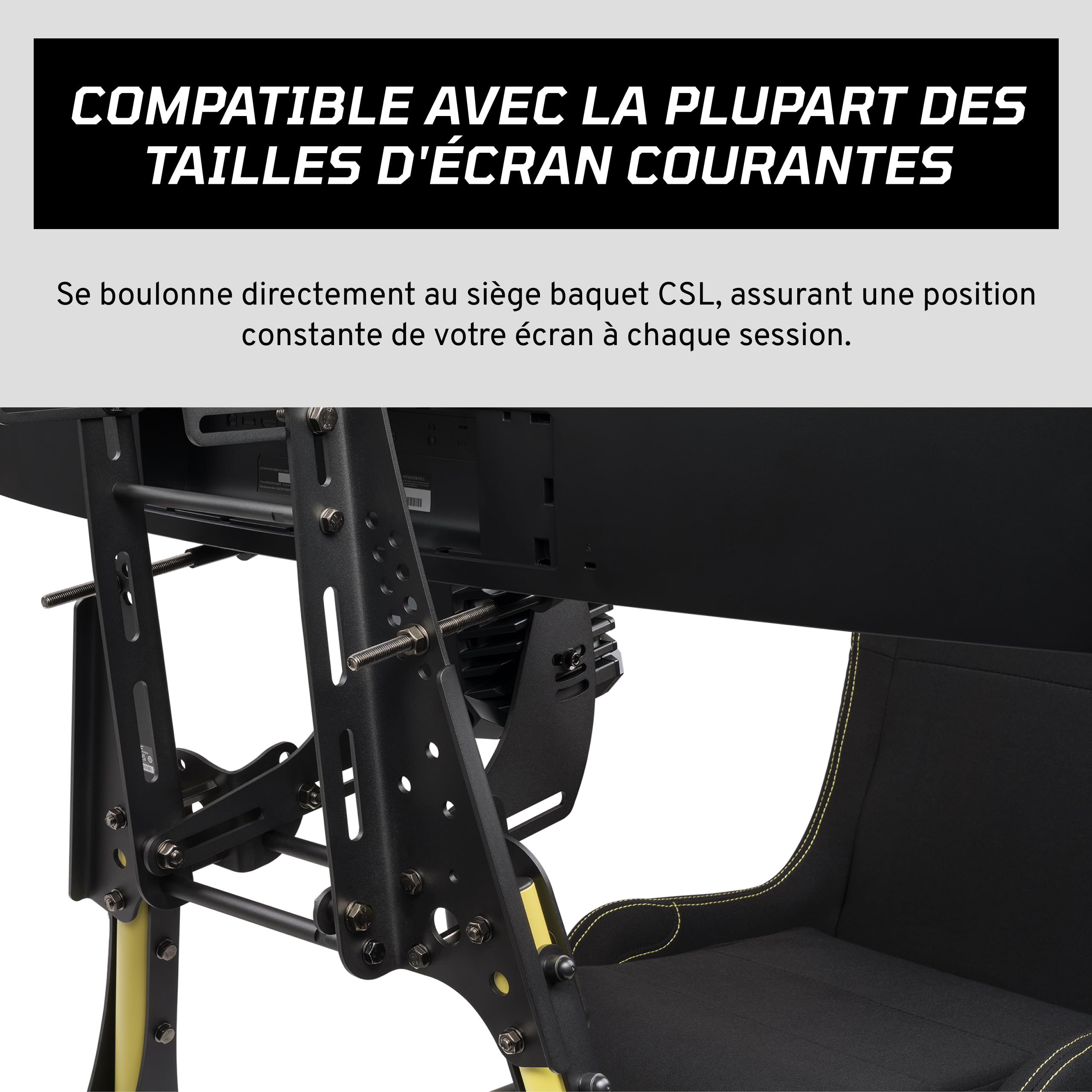 Fanatec CSL Support Écran Cockpit Noir Réglable